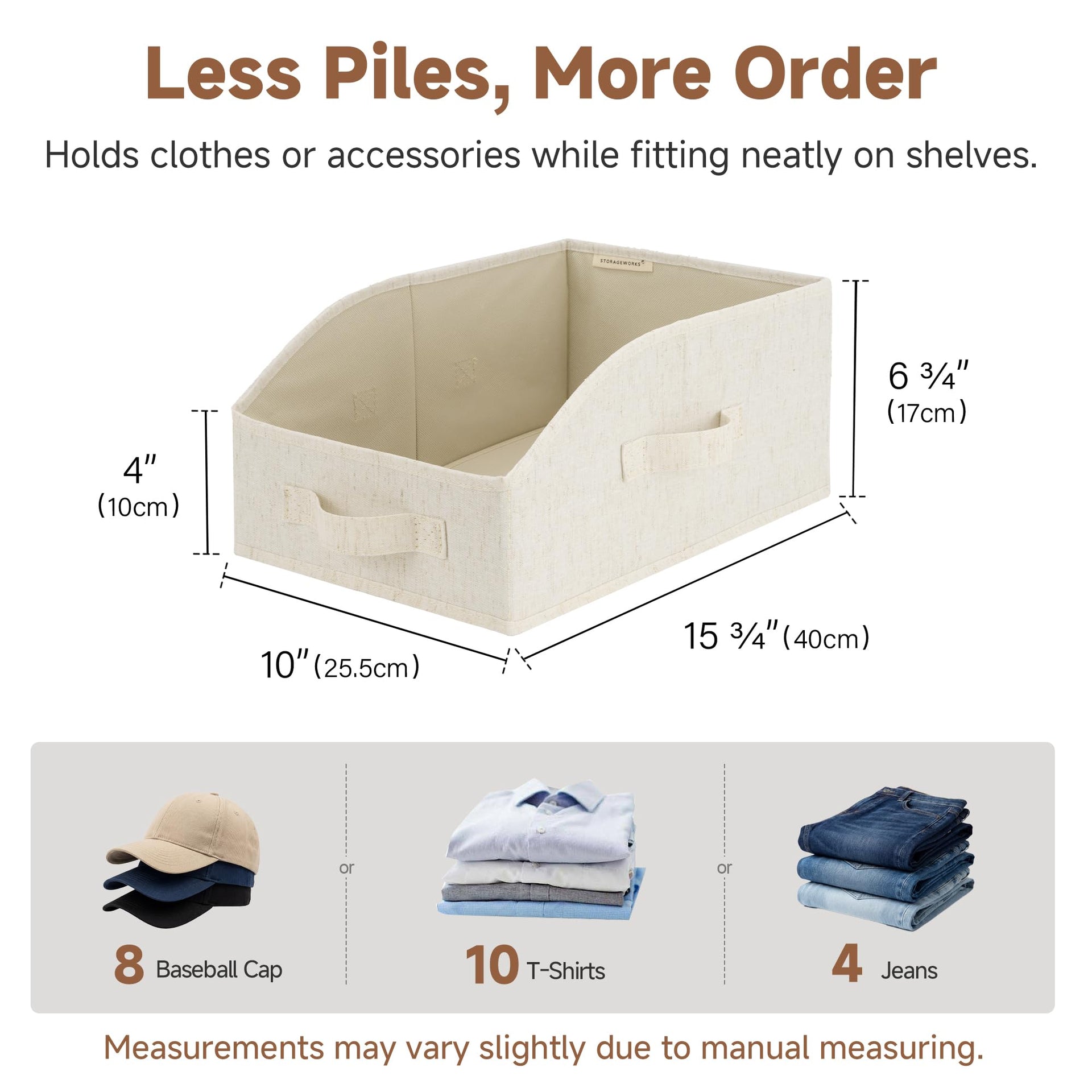 Closet Storage Bins (3 Count)
