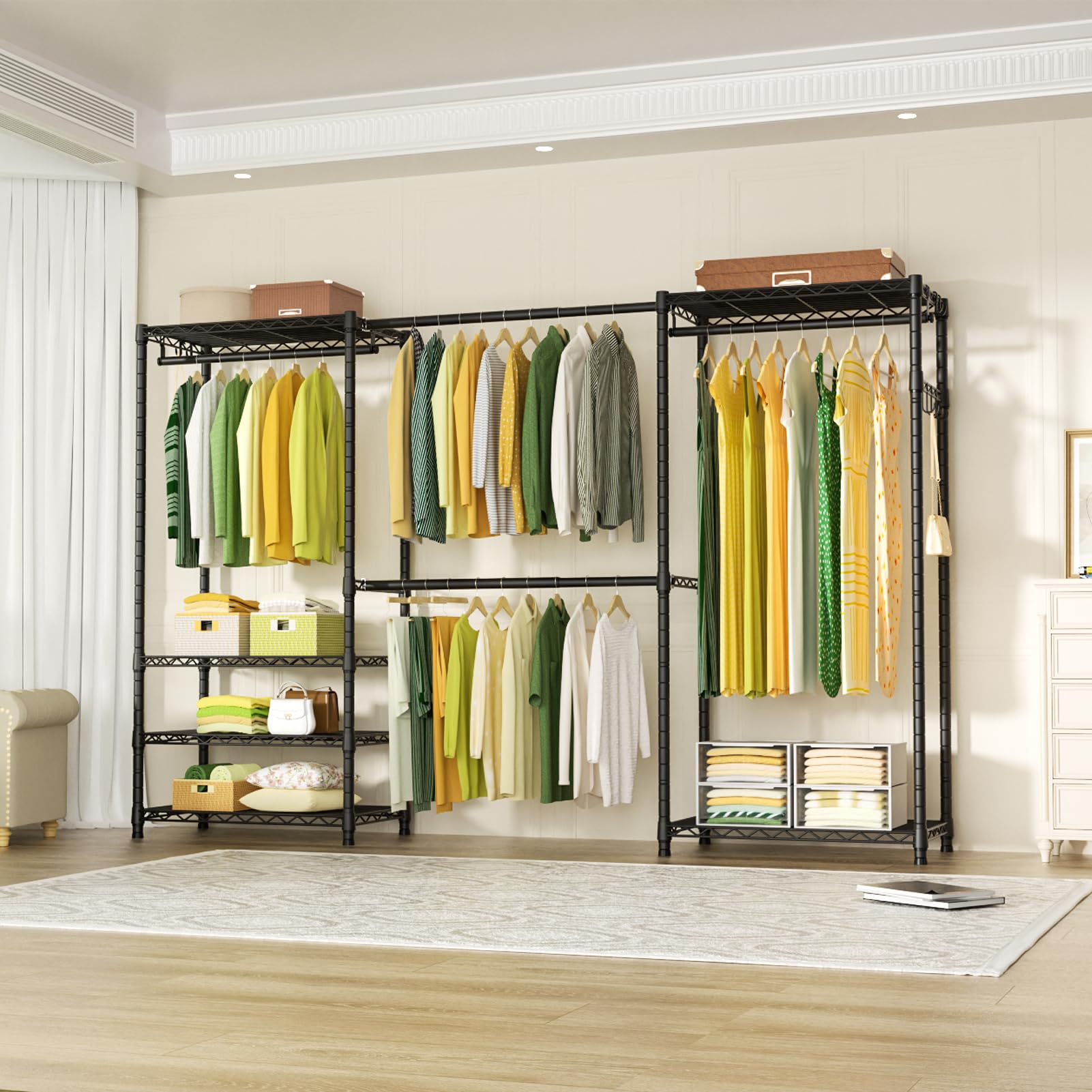 E1 Heavy Duty Closet Garment Rack