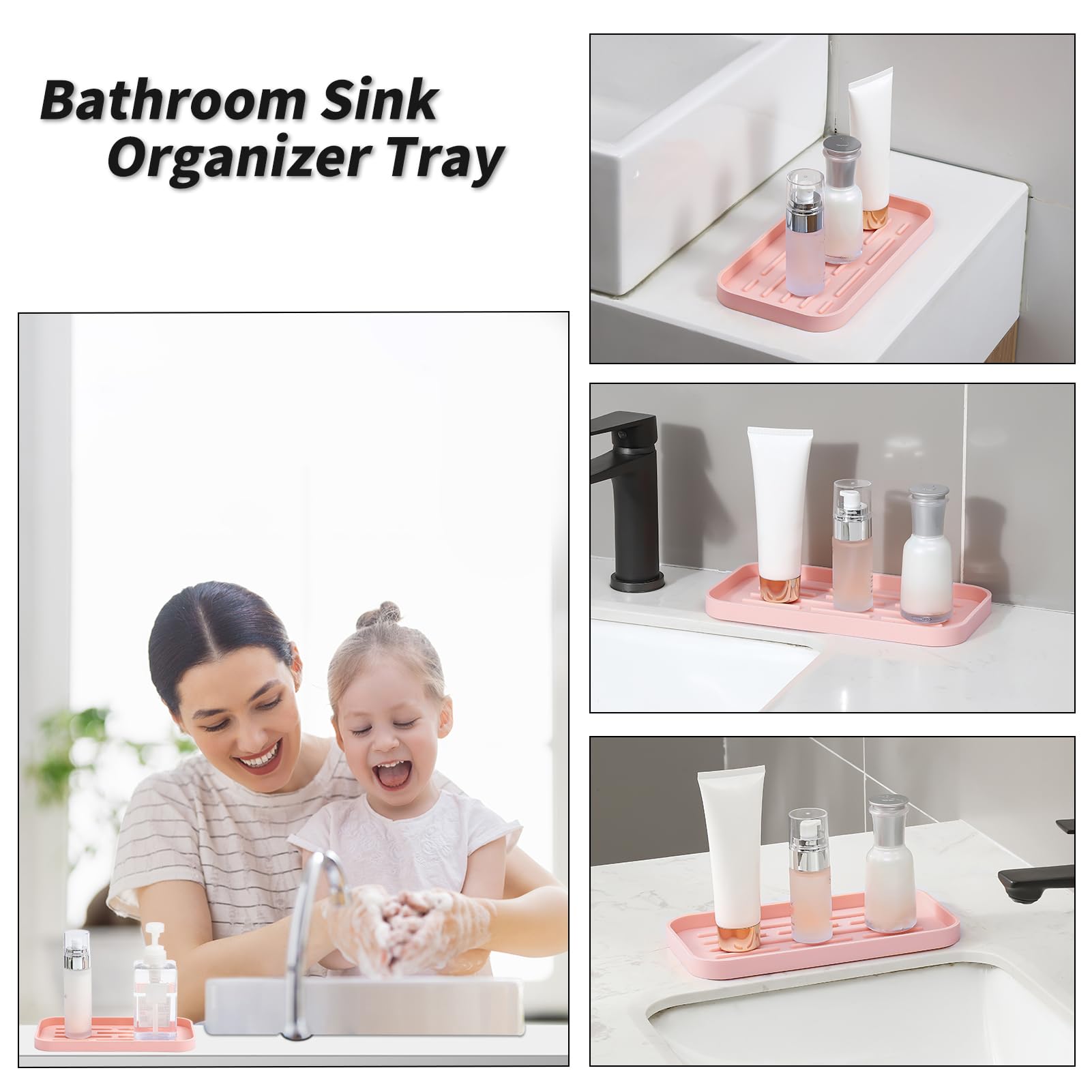 Silicone Kitchen Sink Organizer Tray for Multiple Usage