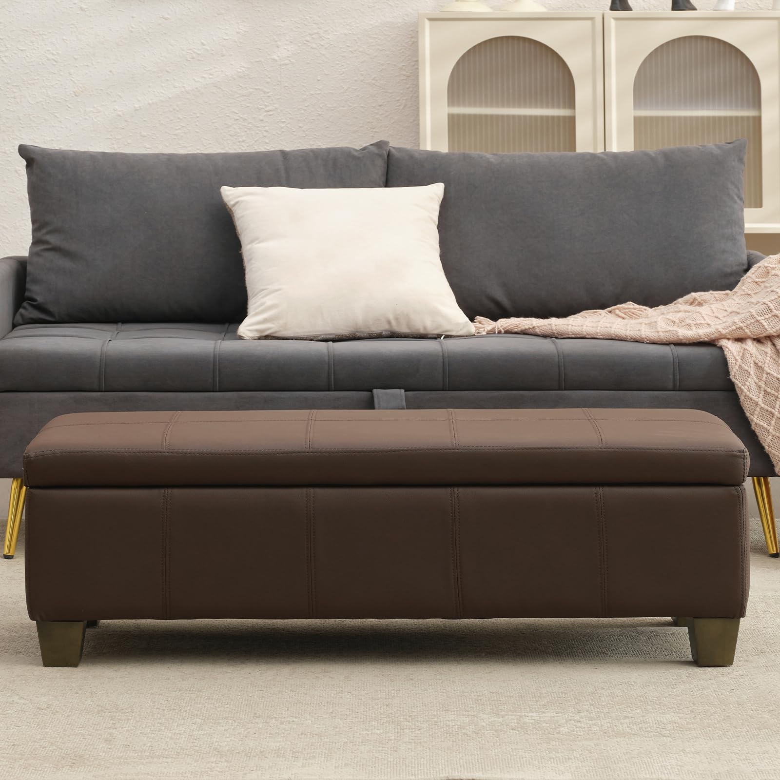 51 Inch Storage Ottoman