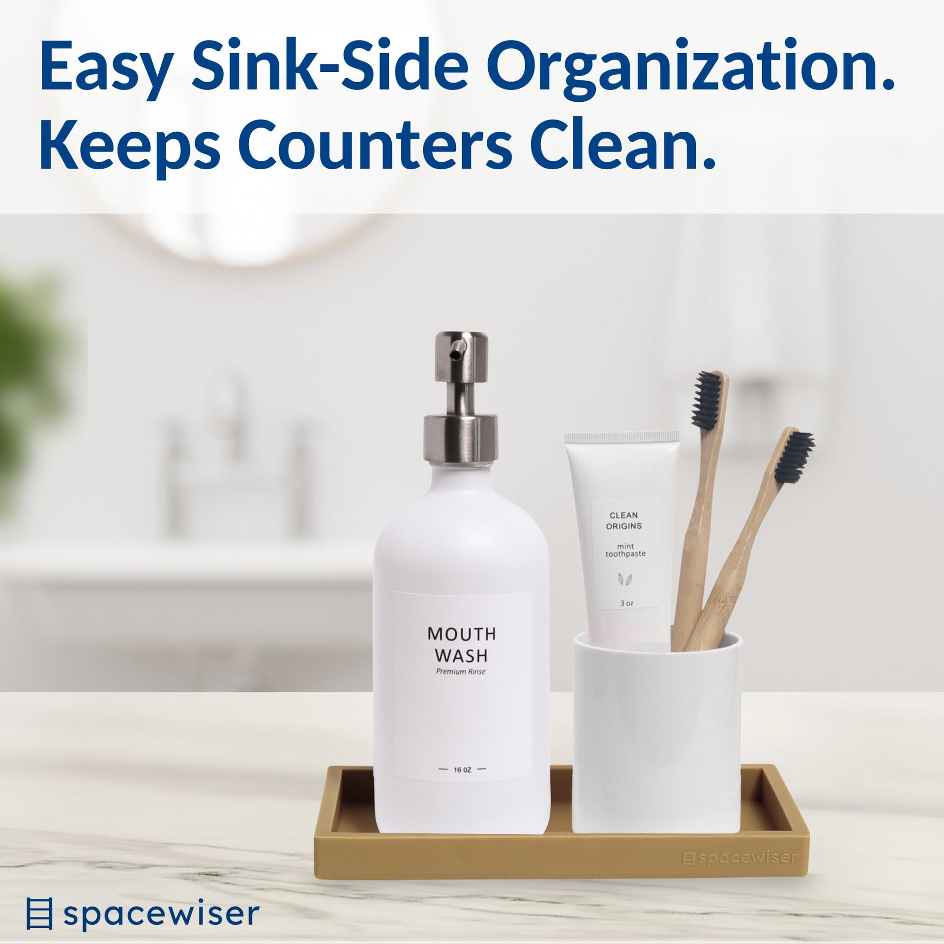 Countertop & Vanity Silicone Tray