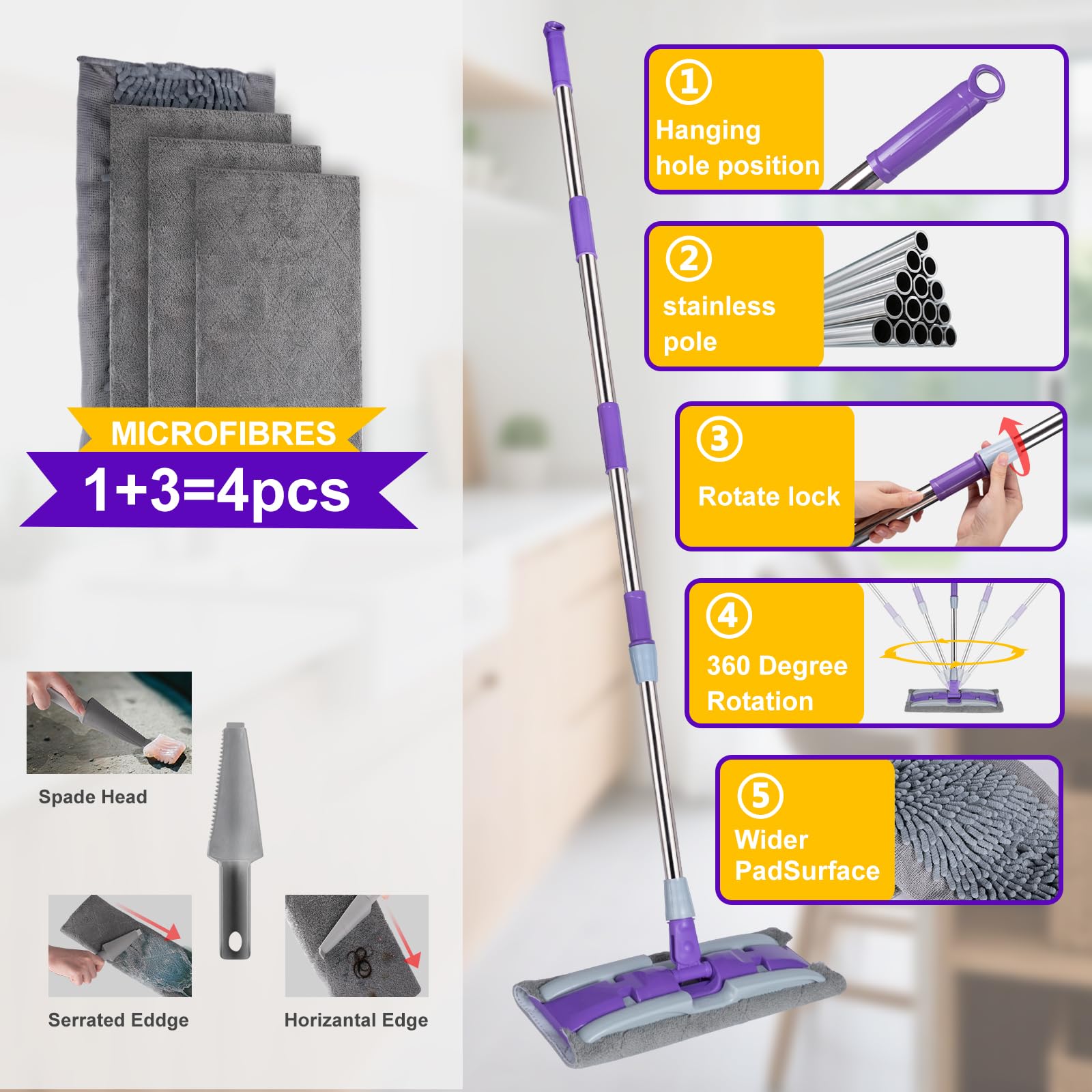 Microfiber Mops for Floor Cleaning - ModHome Supplies
