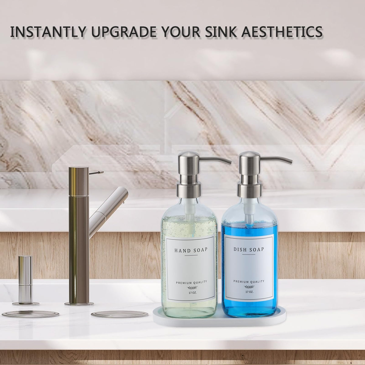Glass Soap Dispenser (2 Count)