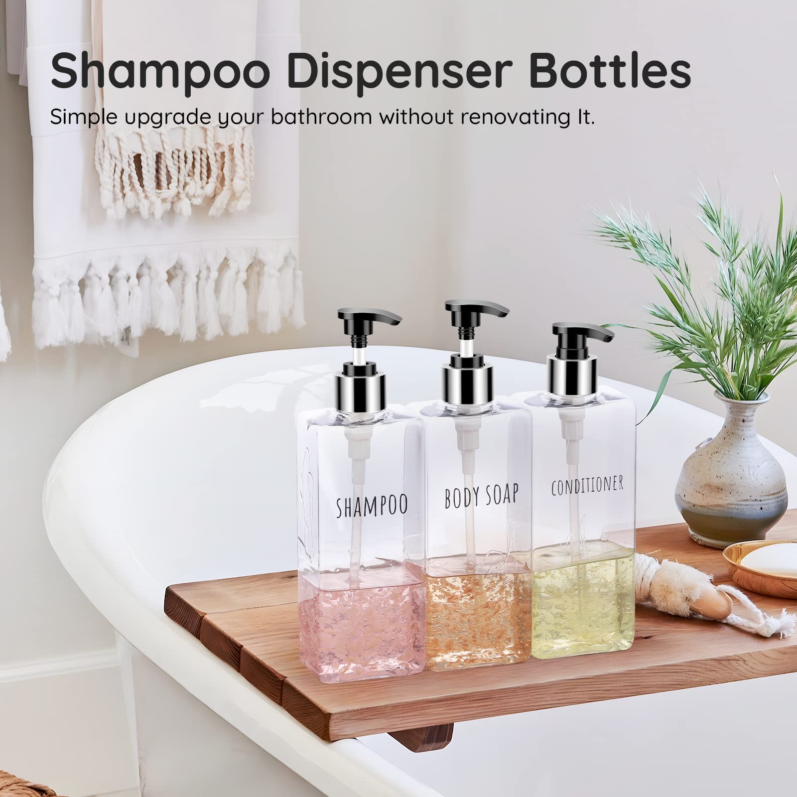 3pcs Clear Soap Dispenser (3 Count)