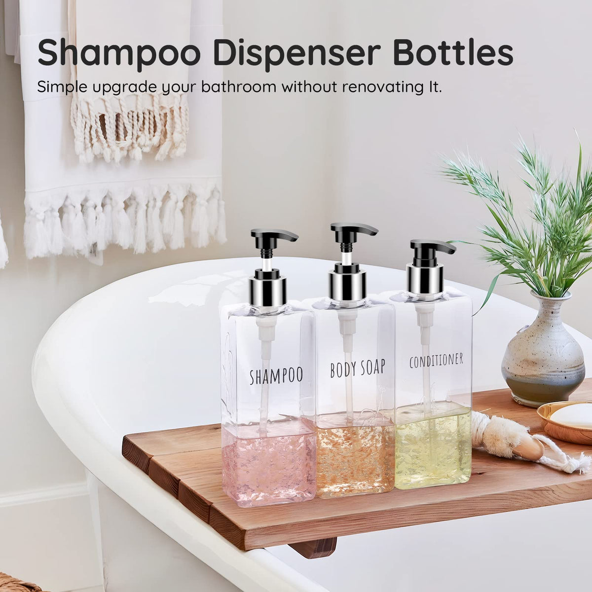 3pcs Clear Soap Dispenser (3 Count)