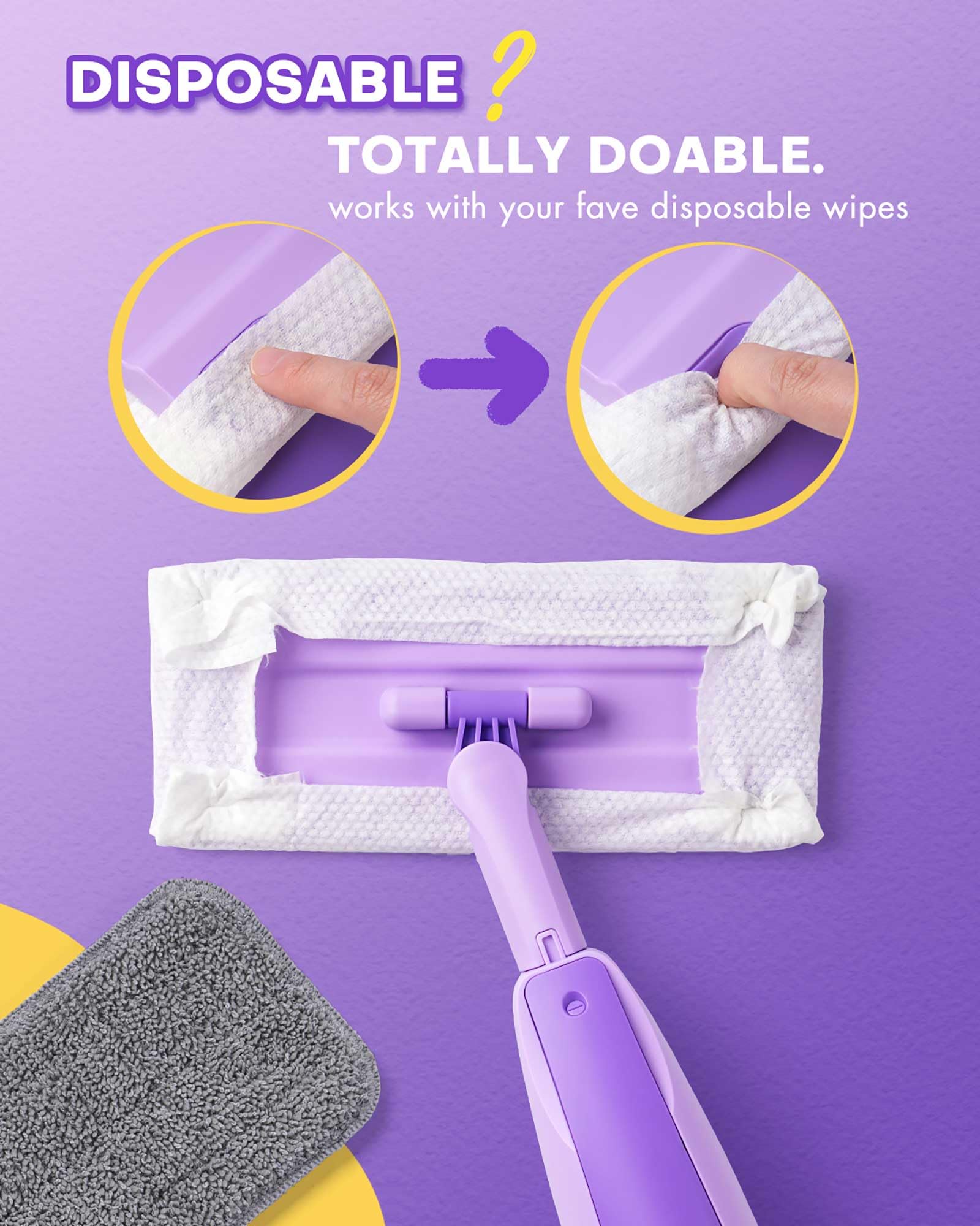 Purple Mini Spray Mop for Toddler