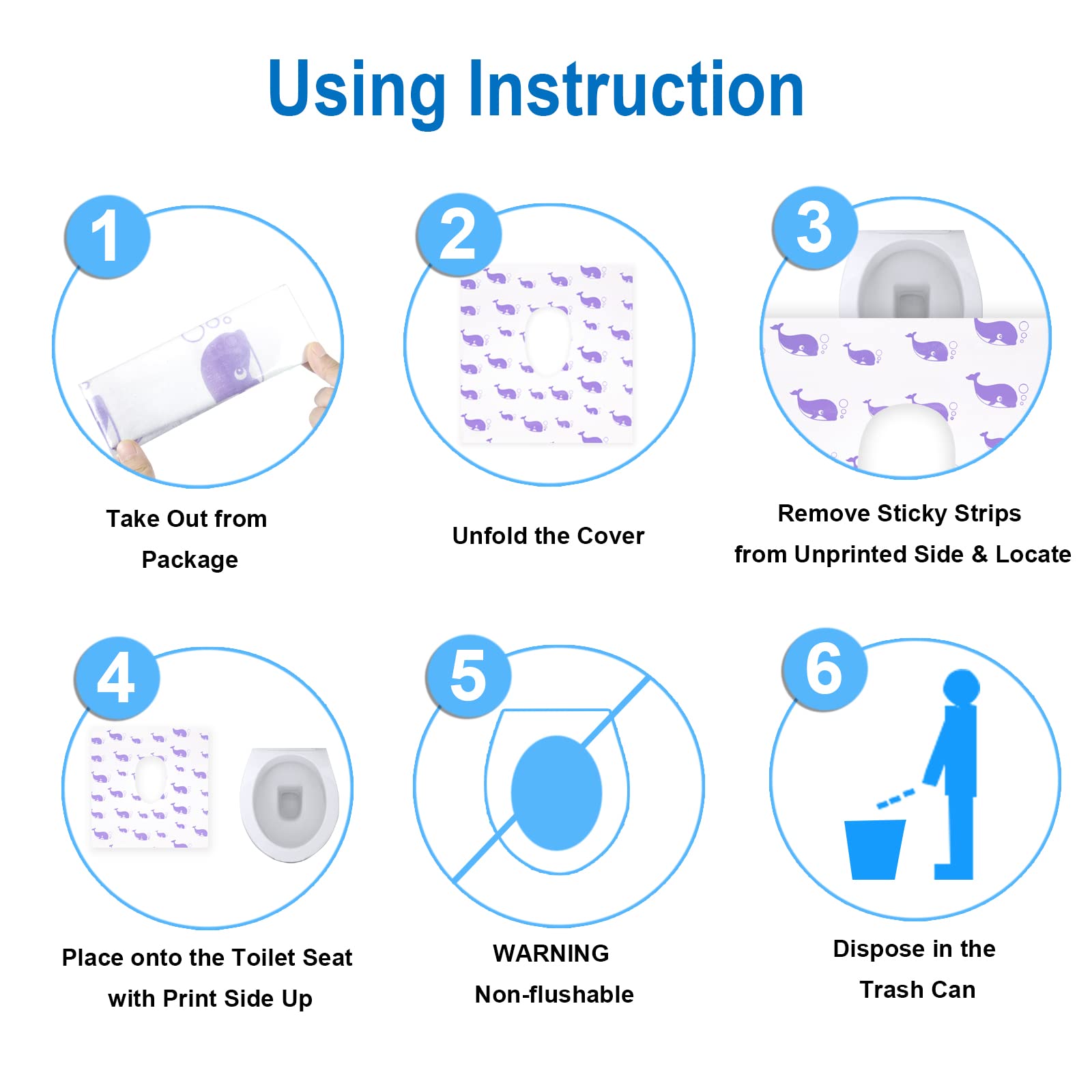 21 Pack Toilet Seat Covers Disposable