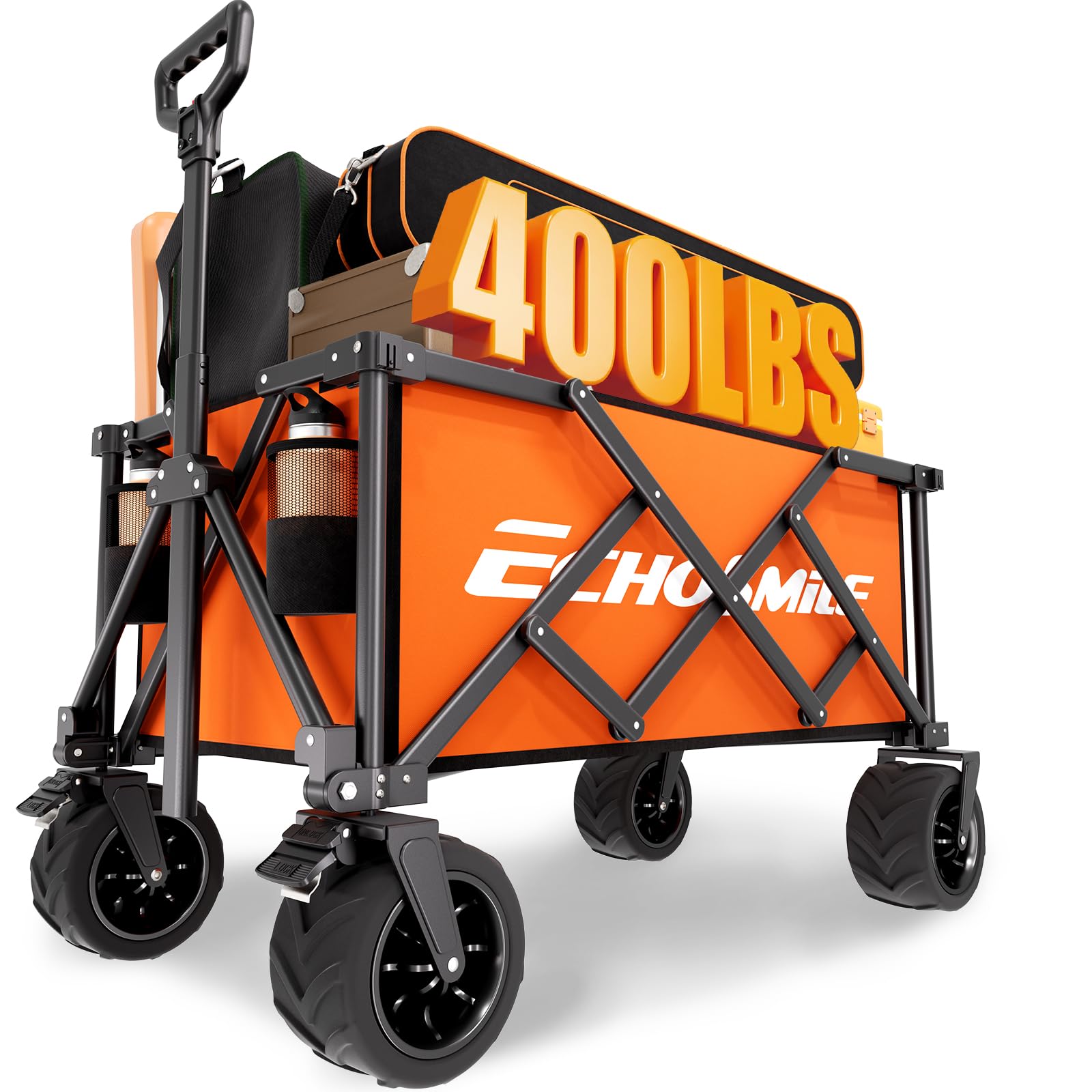Wagons Carts Foldable Heavy Duty with 400Lbs Wt