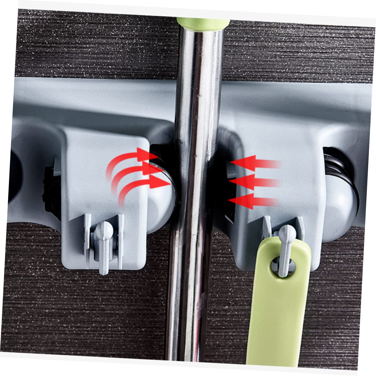 Multi use Mop Stand Hook Wall Mount Broom Holder Storage Broom Gripper for Home Kitchen Bathroom