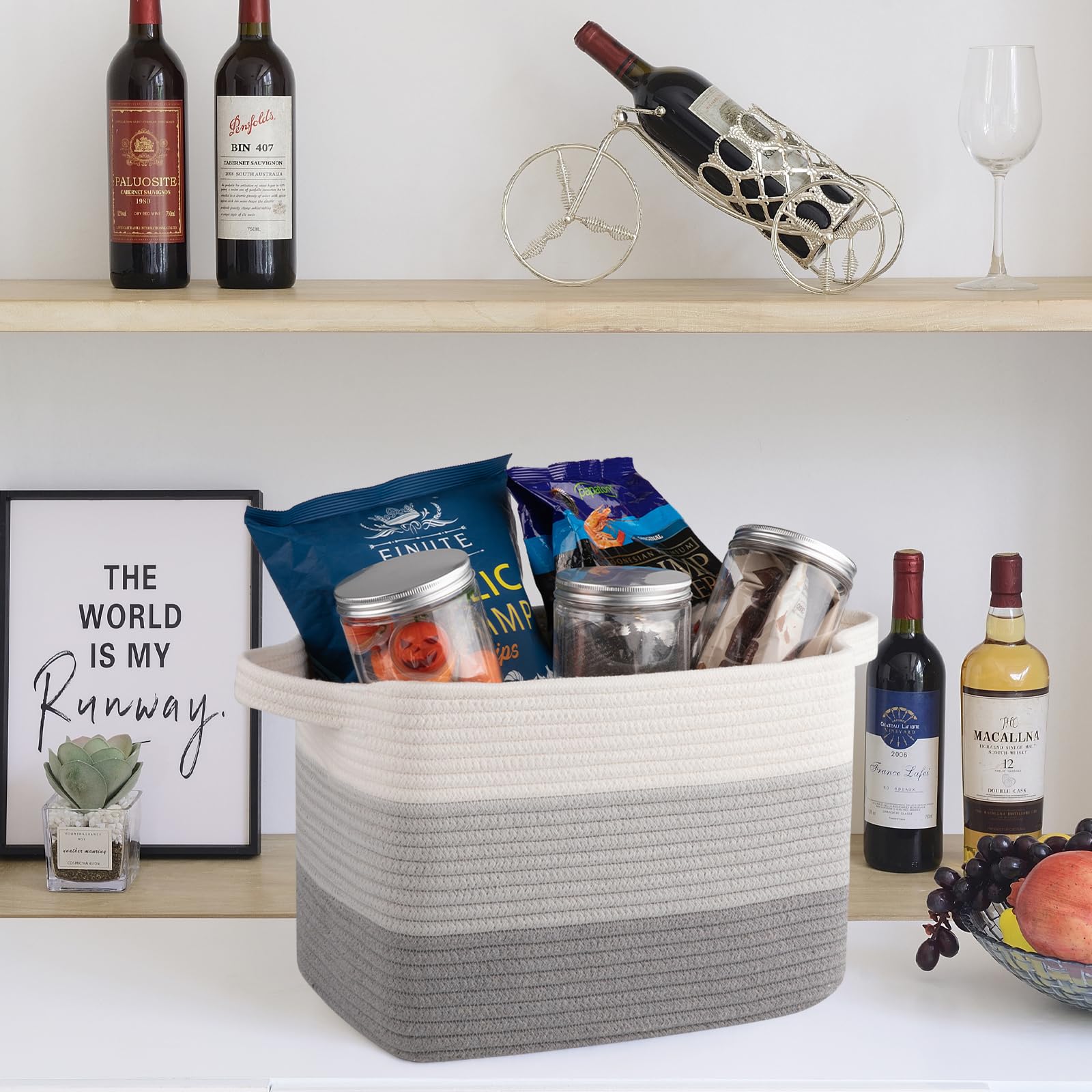 Storage Baskets for Organizing (3 Count)