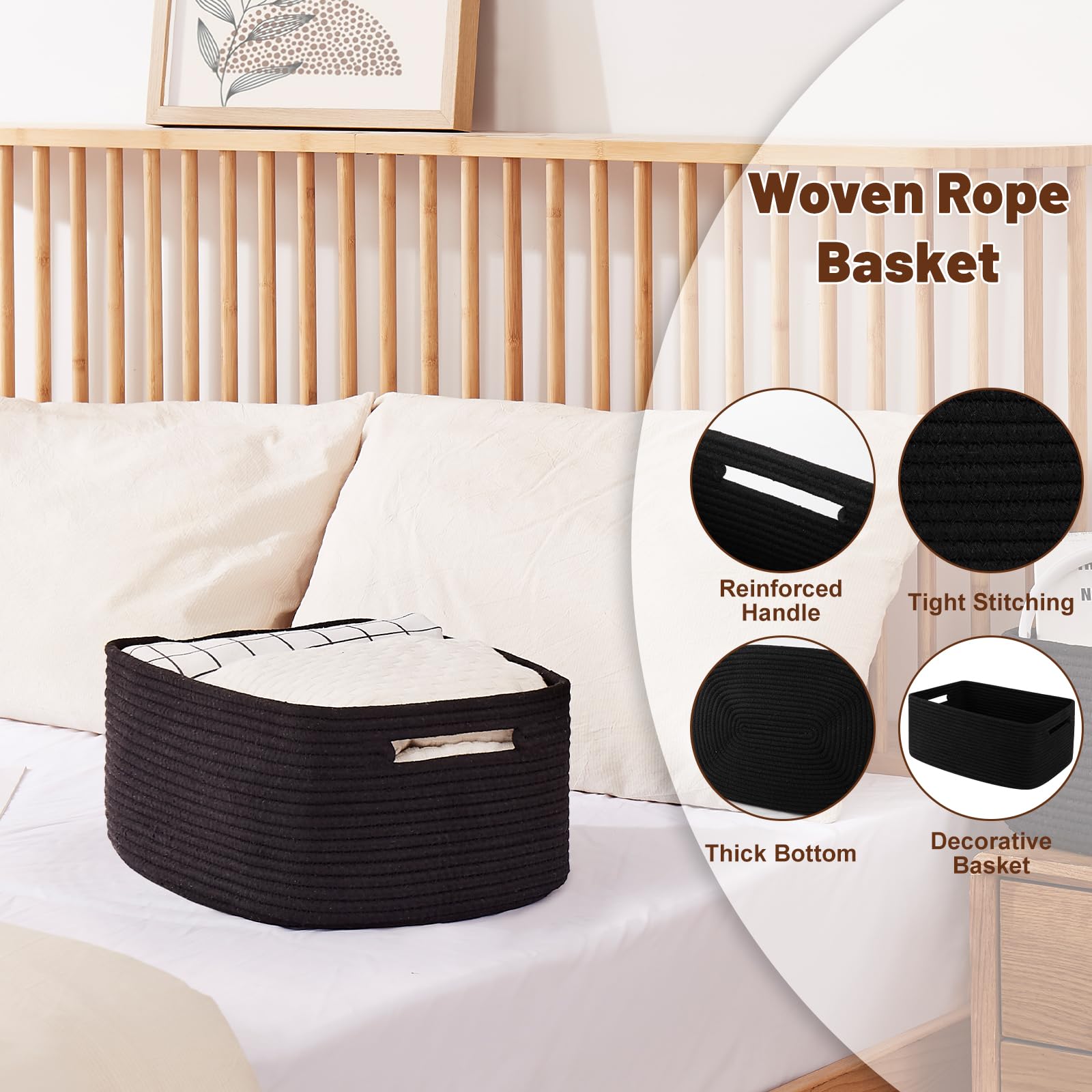 Storage Basket for Shelves (2 Count)