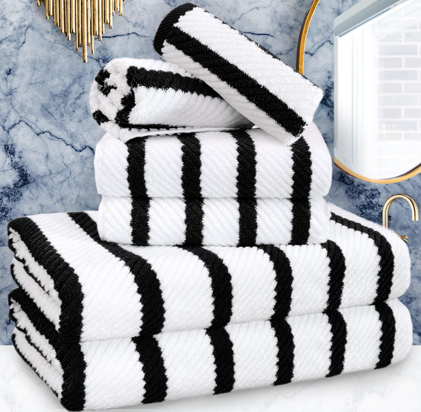 6PC Towel Set (6 Count)