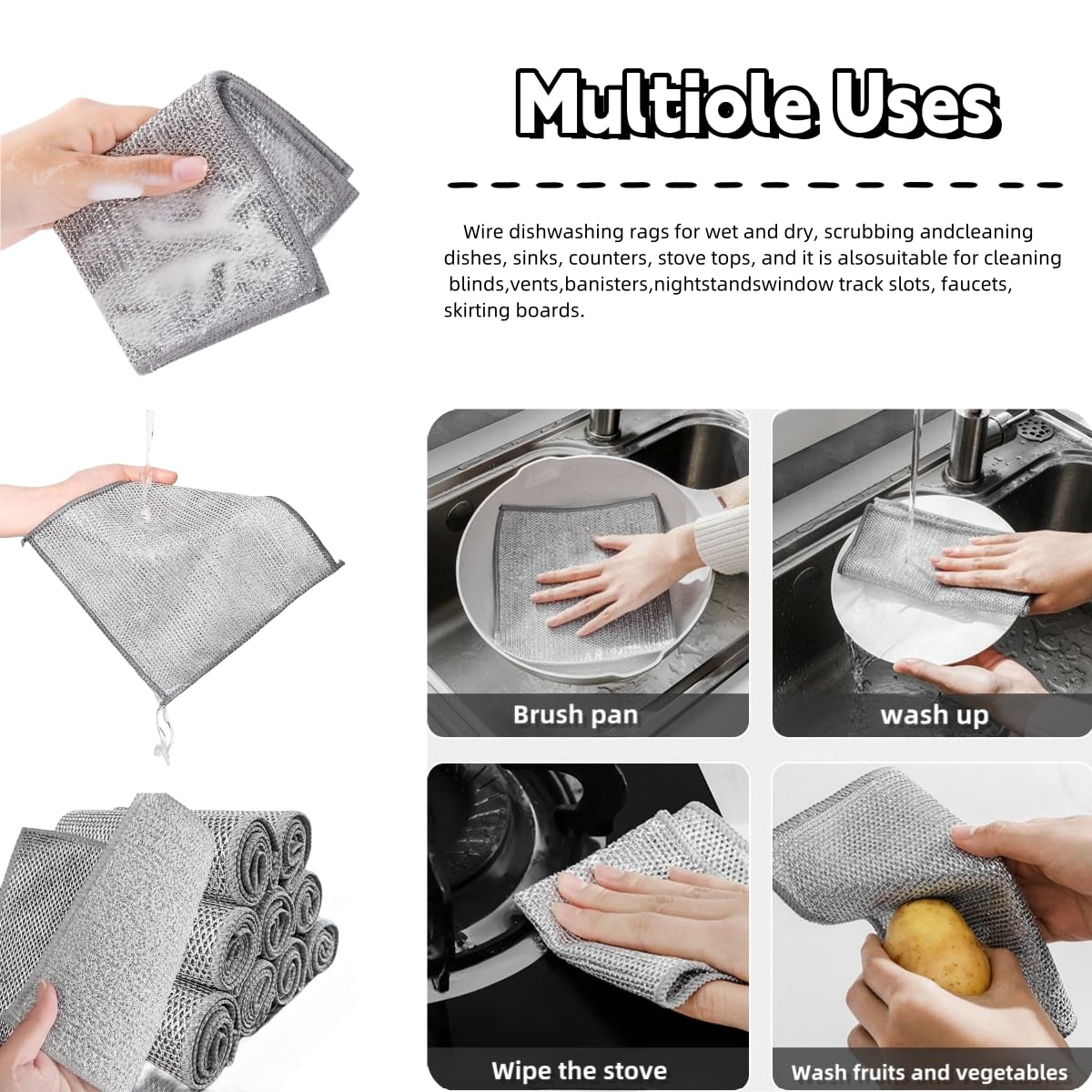 Non Scratch Wire Dishcloth (11.99 Count)