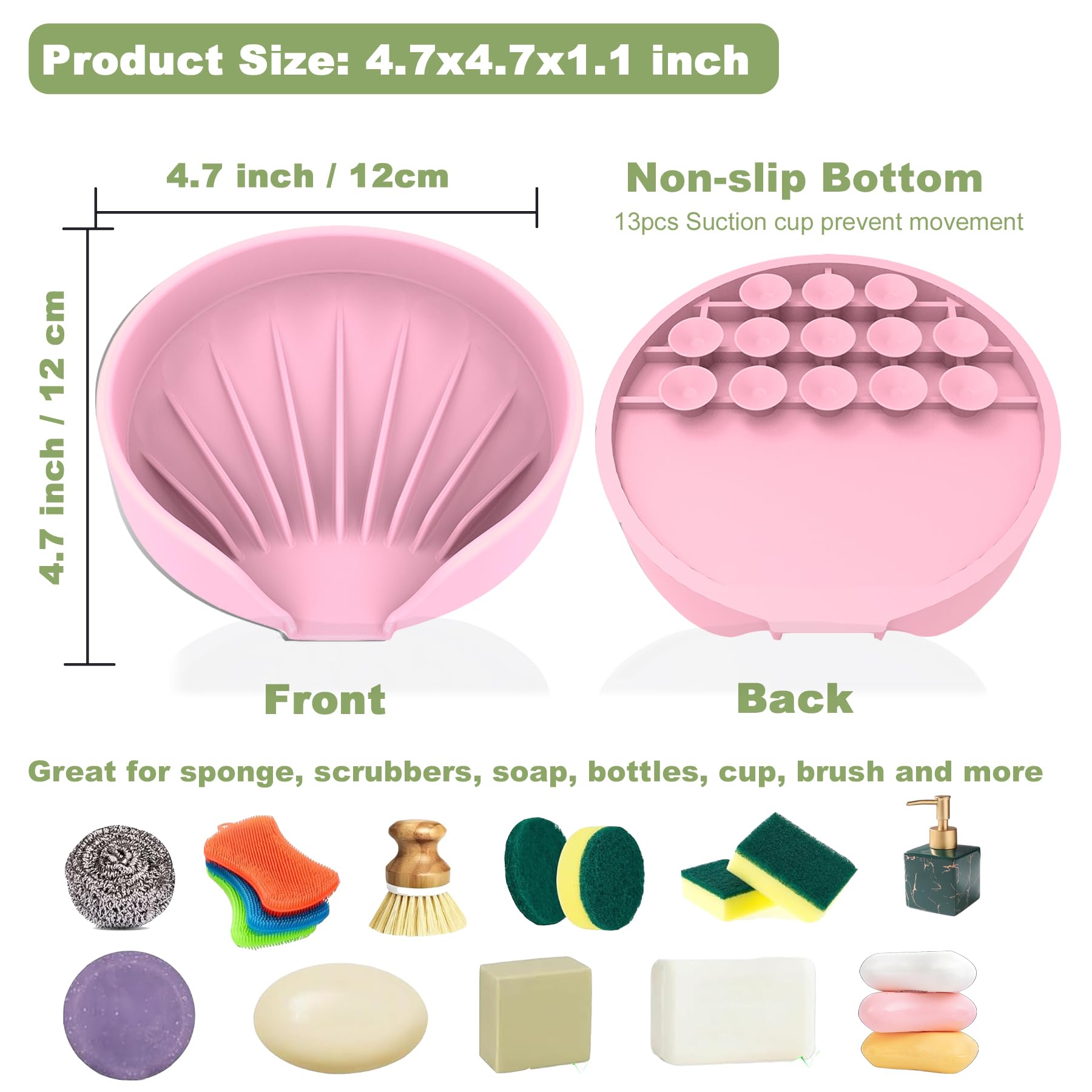 Self Draining Soap Dish (2 Count)
