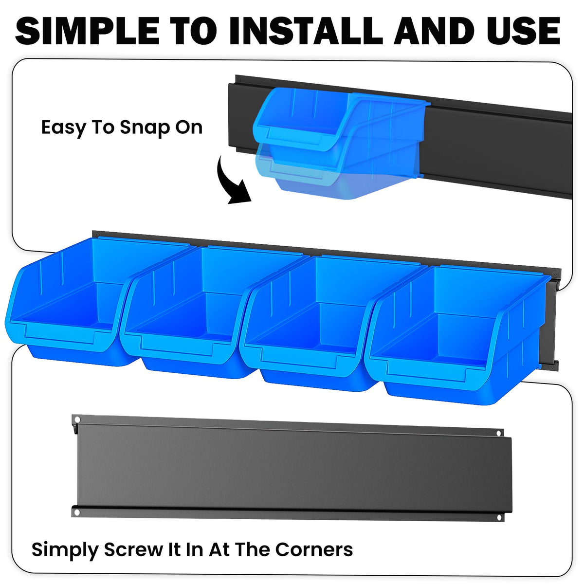 Wall Mounted Storage Bins