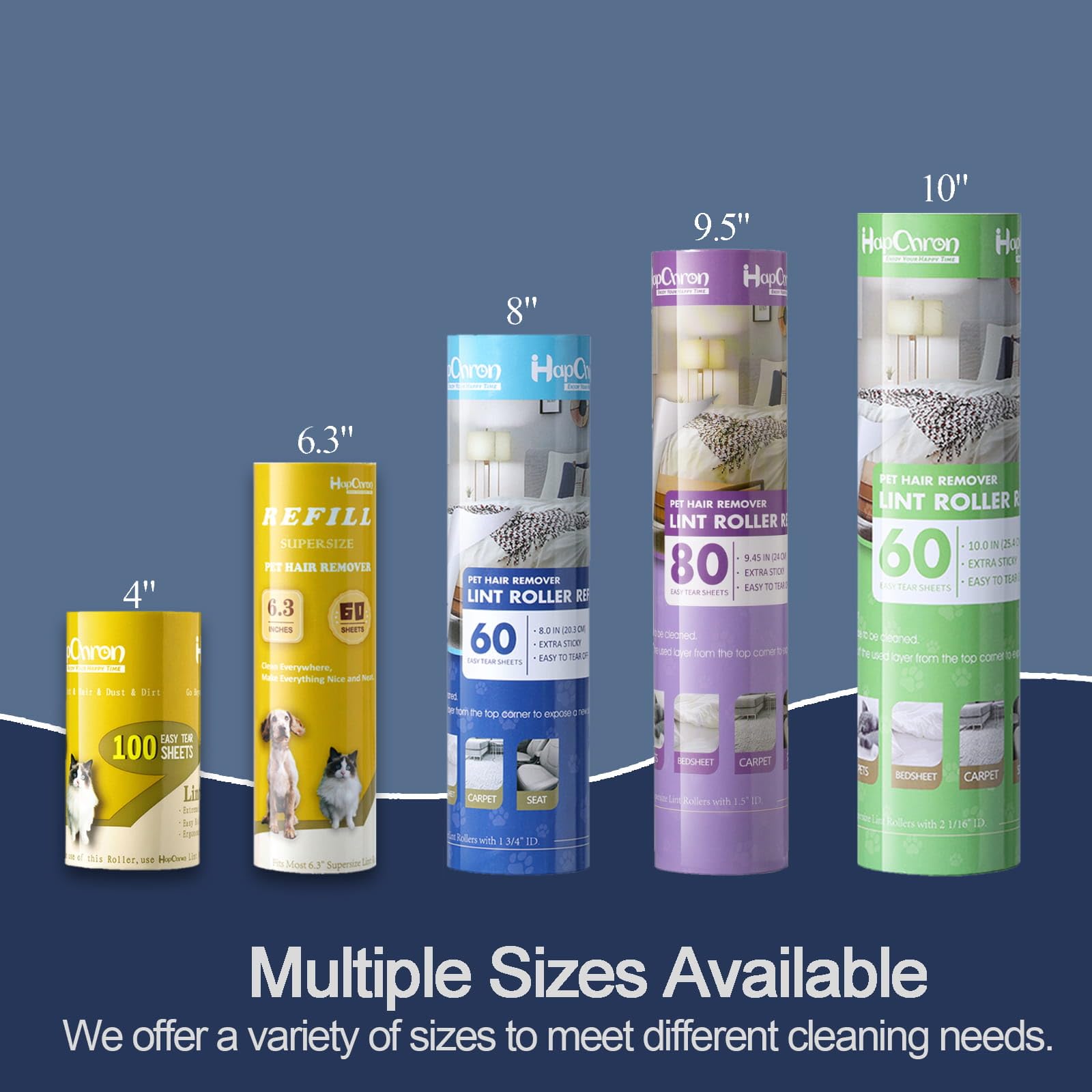 Lint Roller Refills 8"