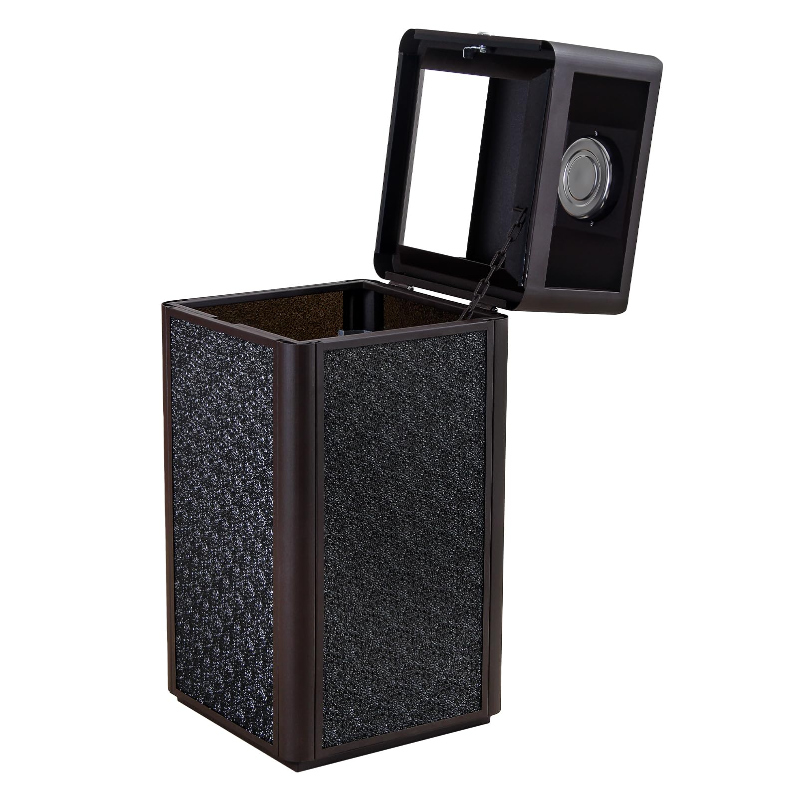 Square Waste Container with Dome Lid