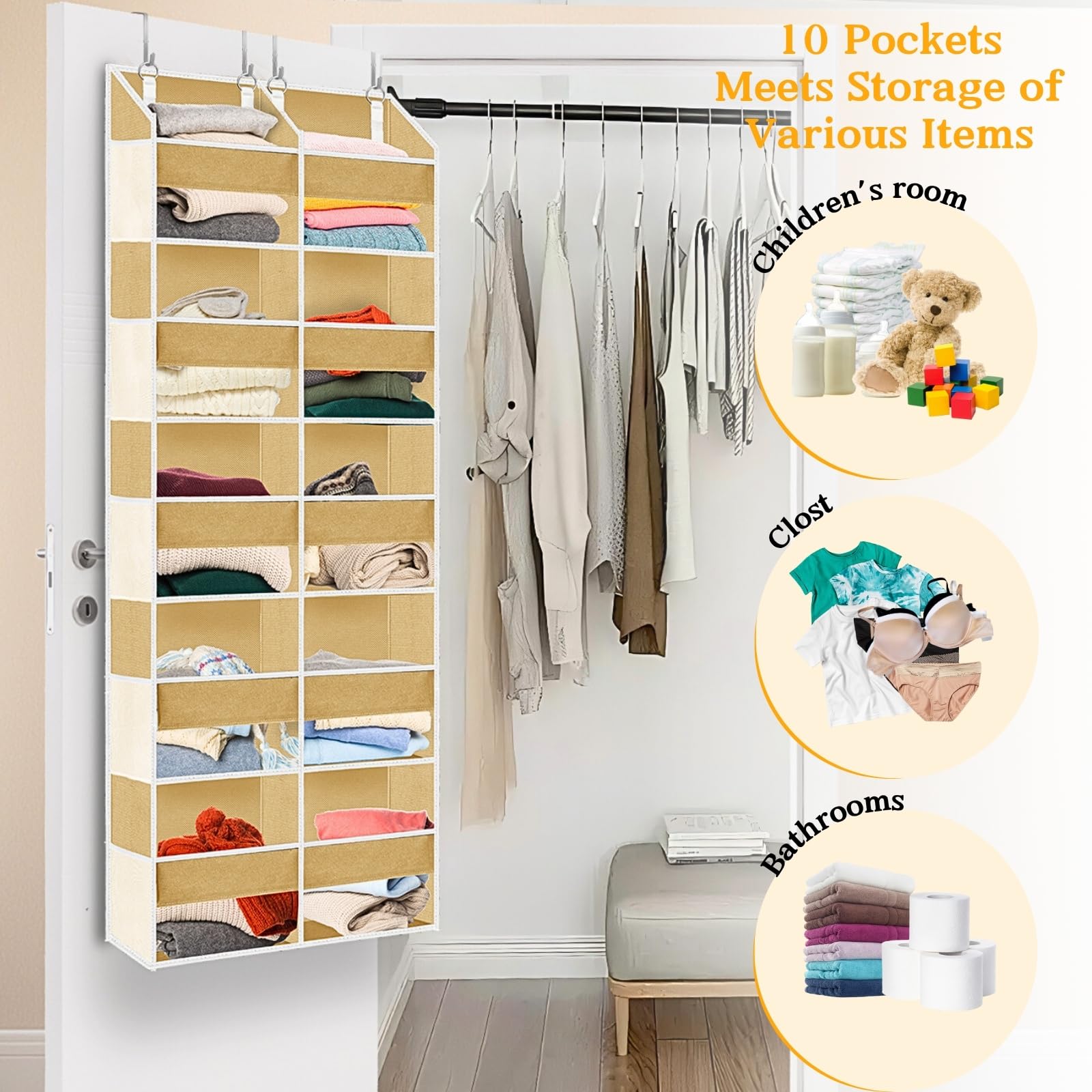 Over the Door Organizer 5 Tiers