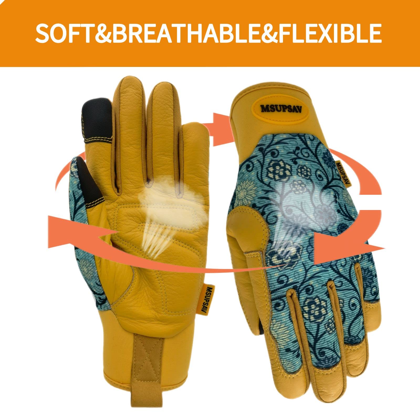 Cowhide Gardening Gloves