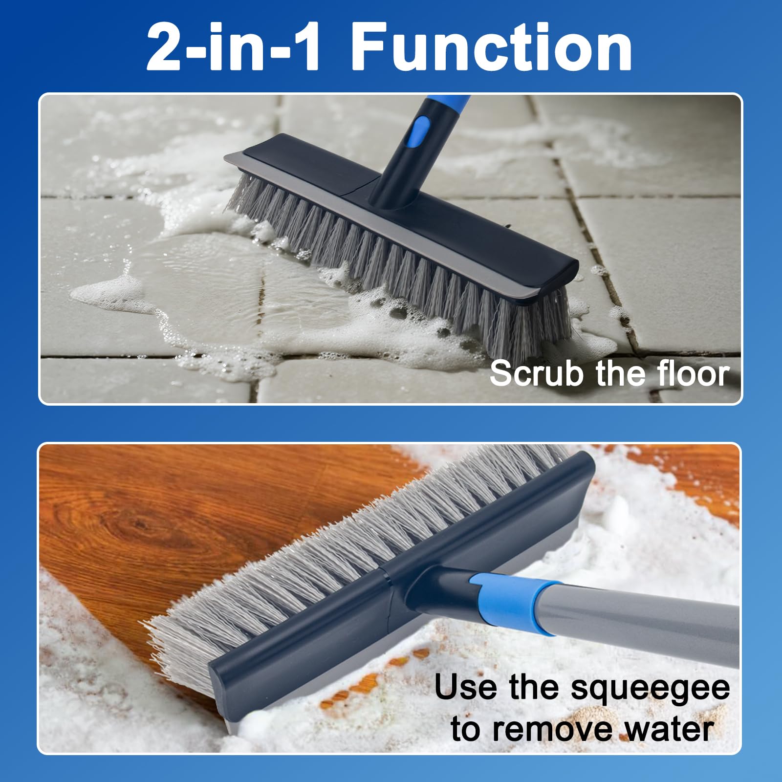 Deck Brush with 56" Long Handle