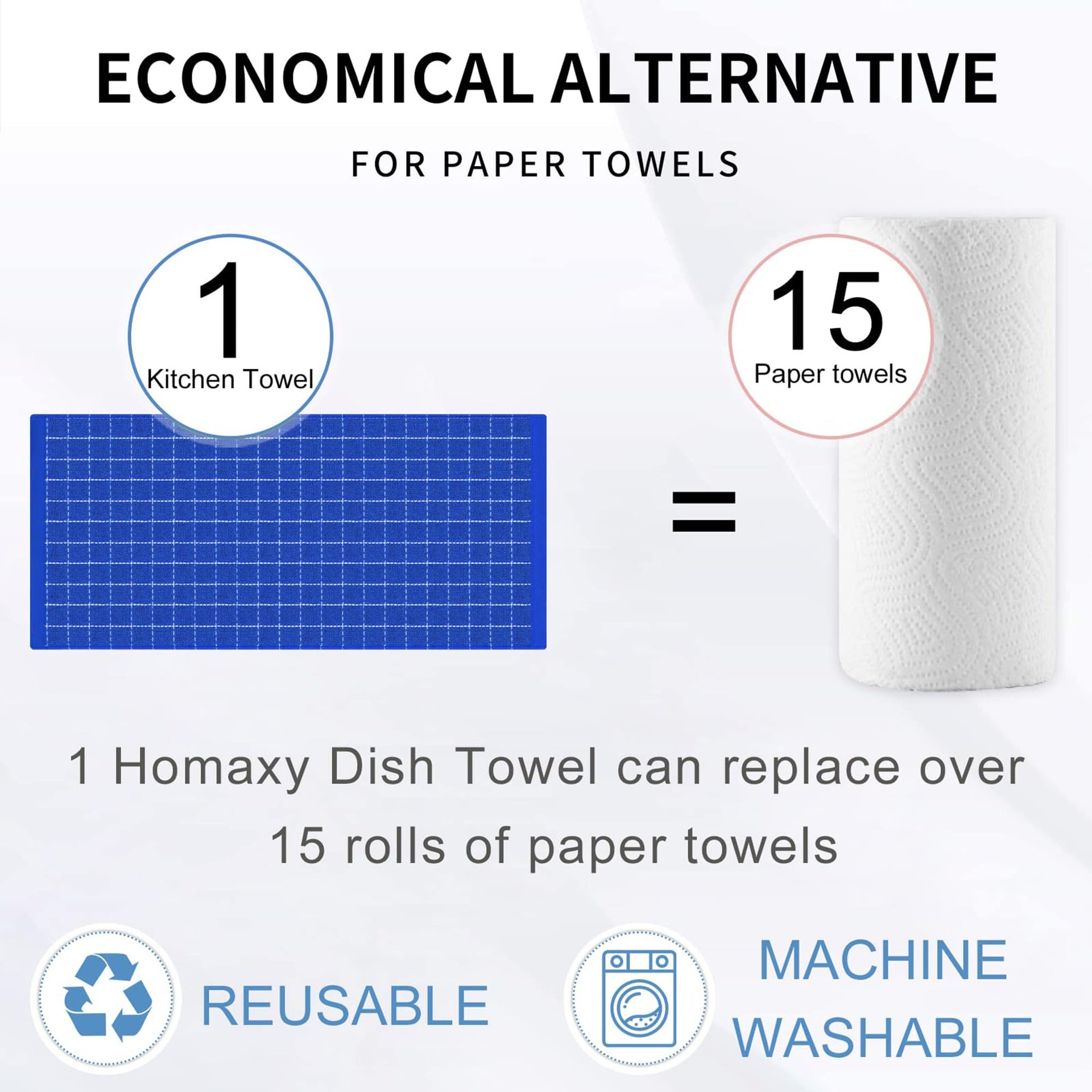 100% Cotton Terry Kitchen Towels (12 Count)