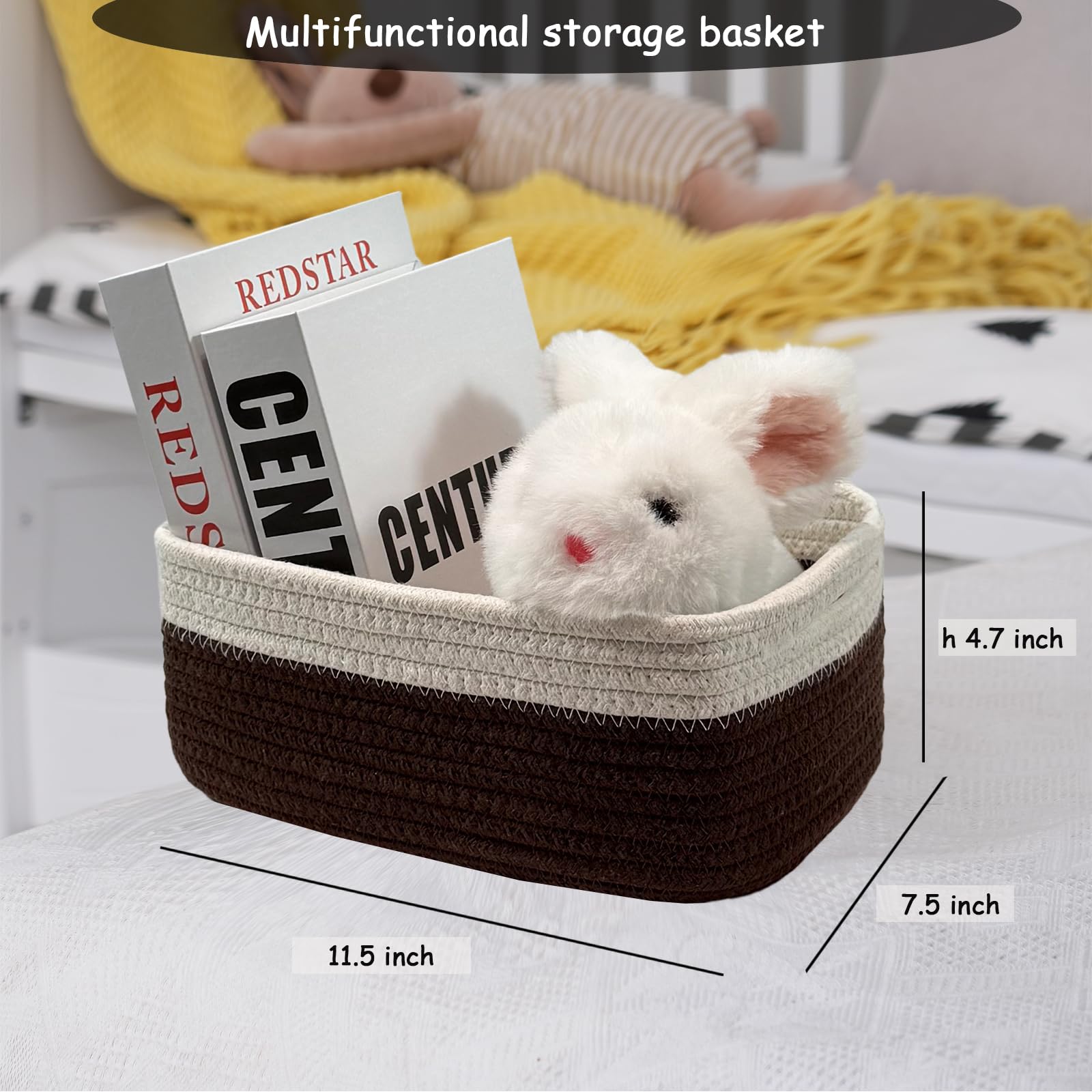 COMFY HOMI 11.5"x7.5"x4.7" Storage Baskets for Organizing (3 Count)