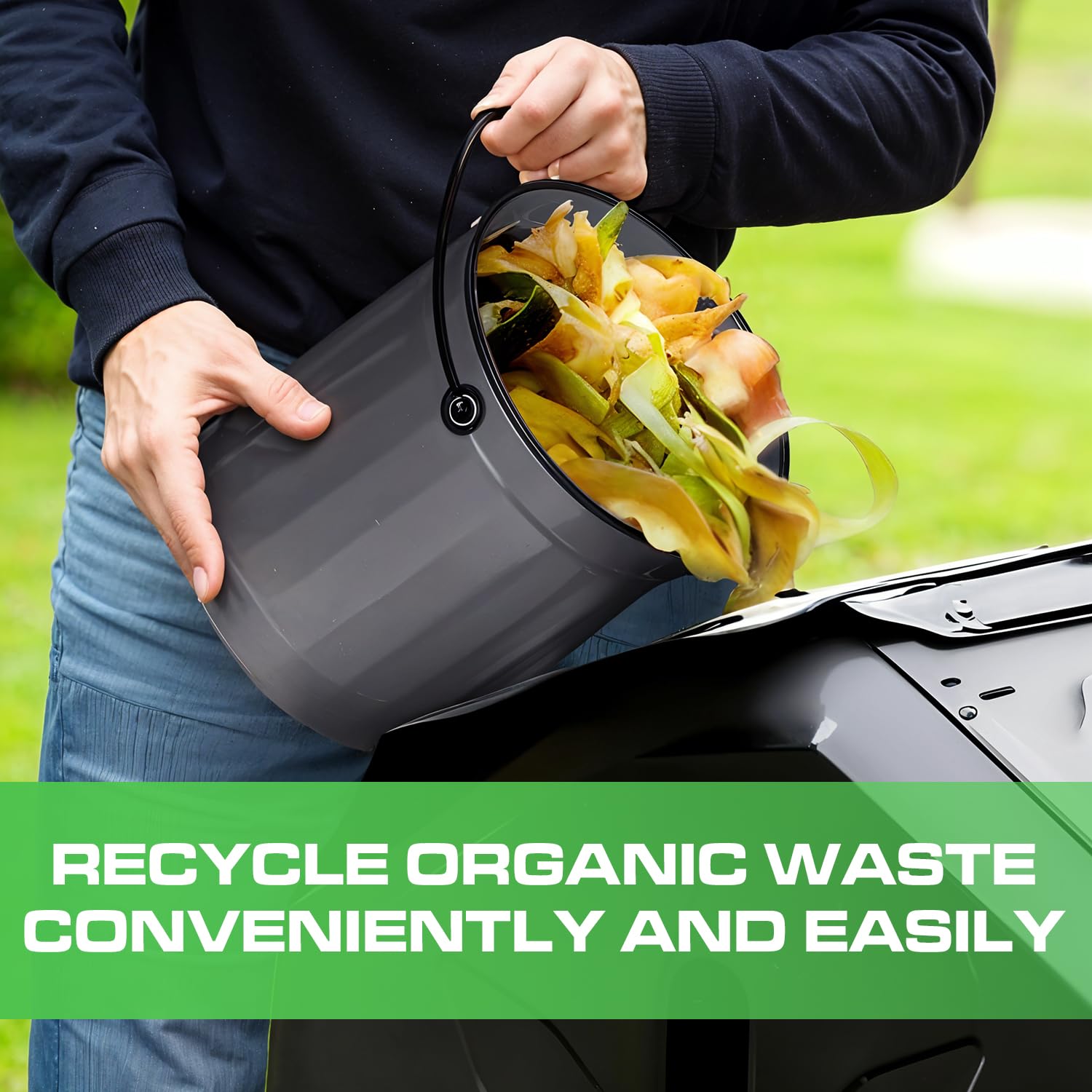 Countertop Compost Bin Kitchen with Lid