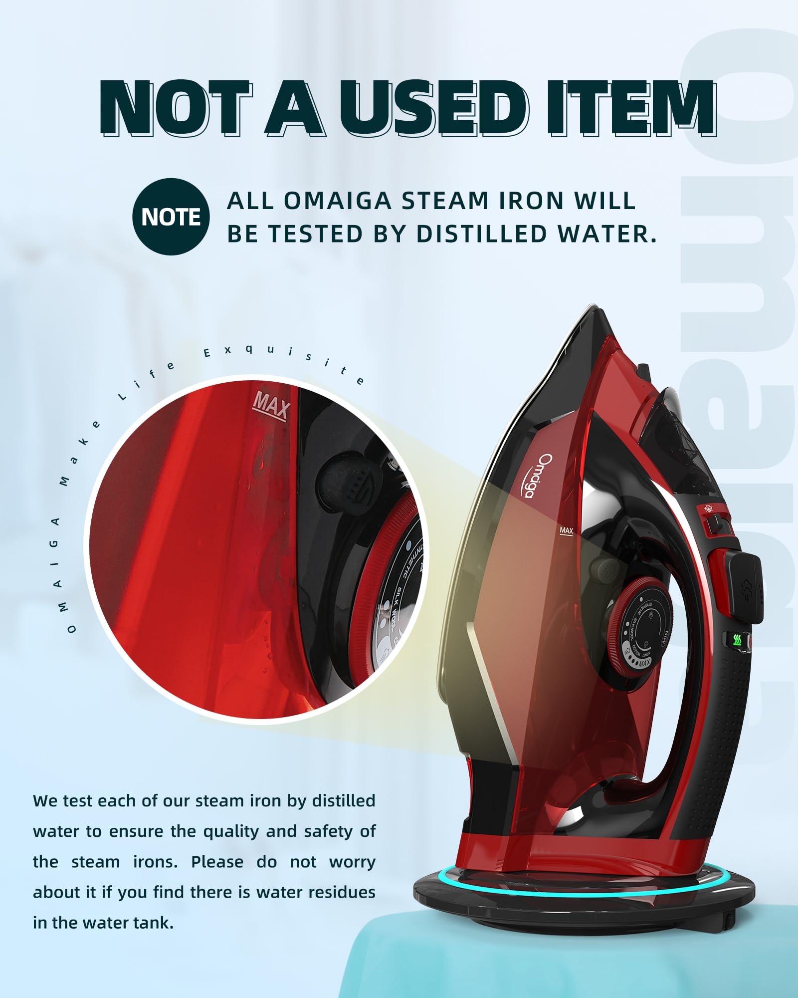 Cordless Steam Iron for Clothes