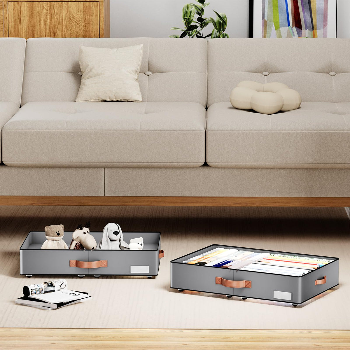Under bed Storage With Wheels (2 Count)