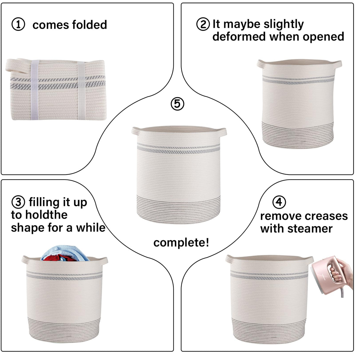 80L Laundry Basket