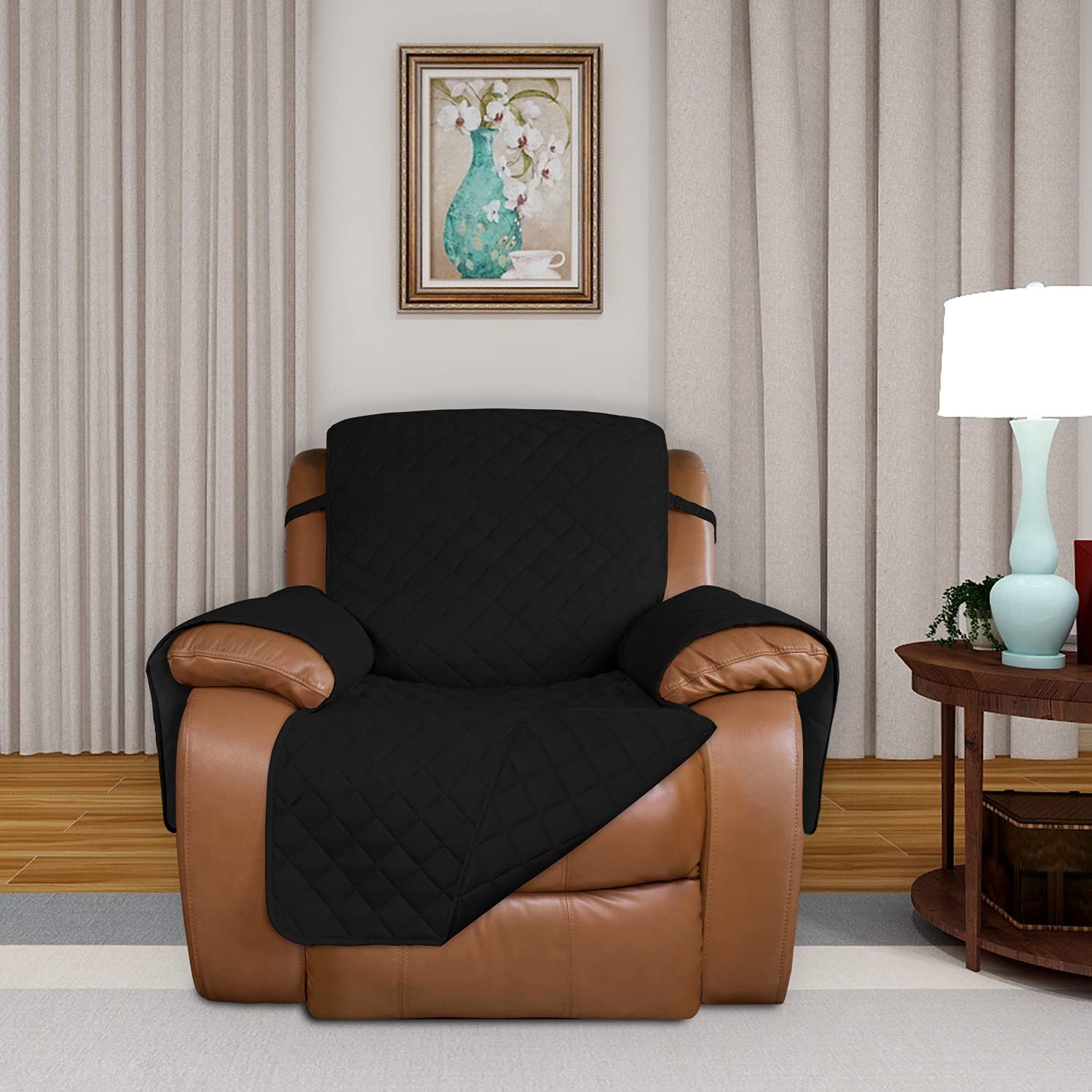 Reversible Quilted Oversized Recliner Sofa Cover