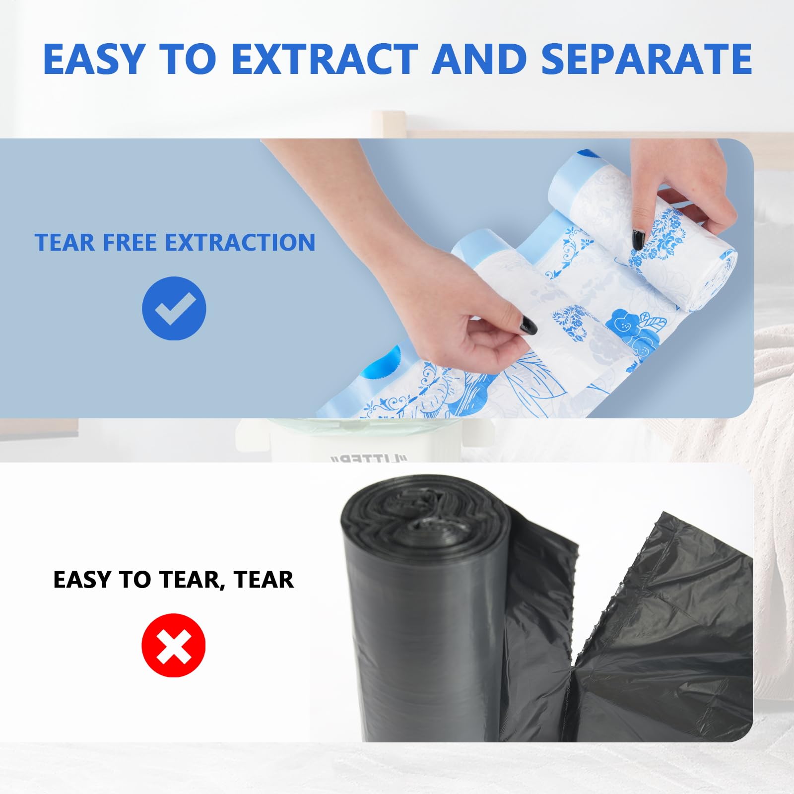 4 Gallon Trash Bags Drawstring (78 Count)