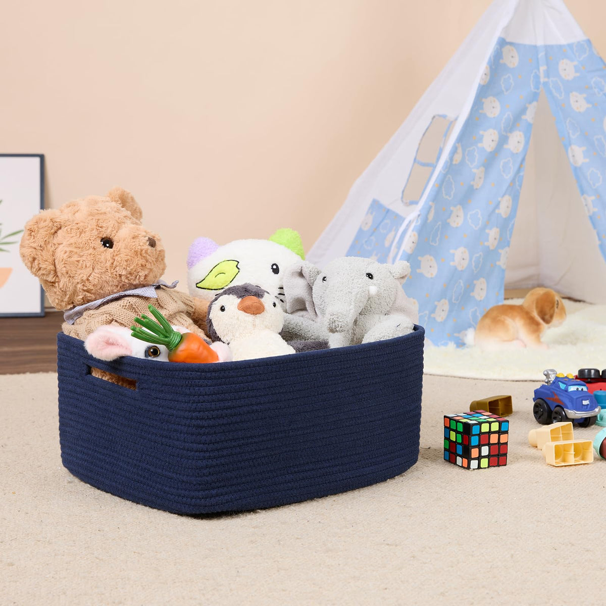 Large Storage Baskets for Shelves (3 Count)