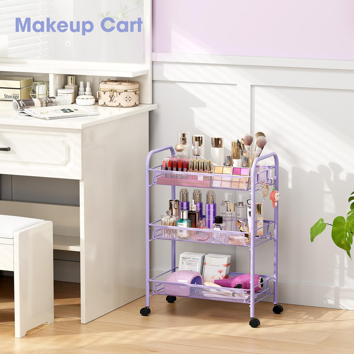 3 Tier Rolling Cart