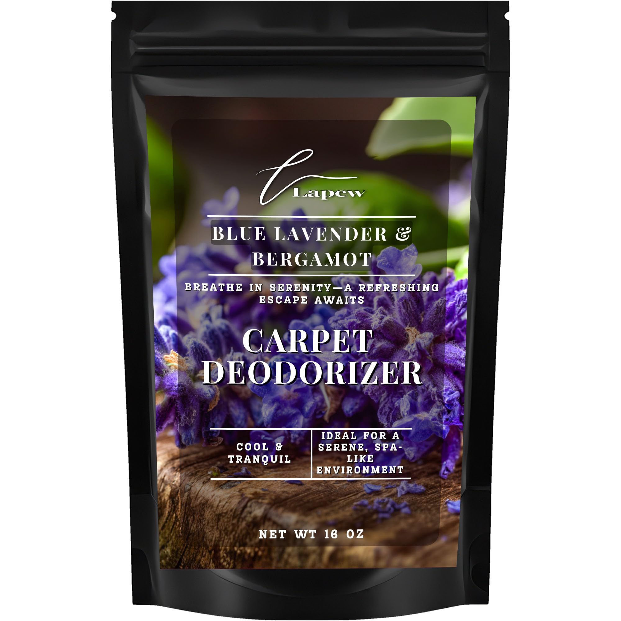Blue Lavender & Bergamot Carpet Deodorizer Powder (16 Ounce)