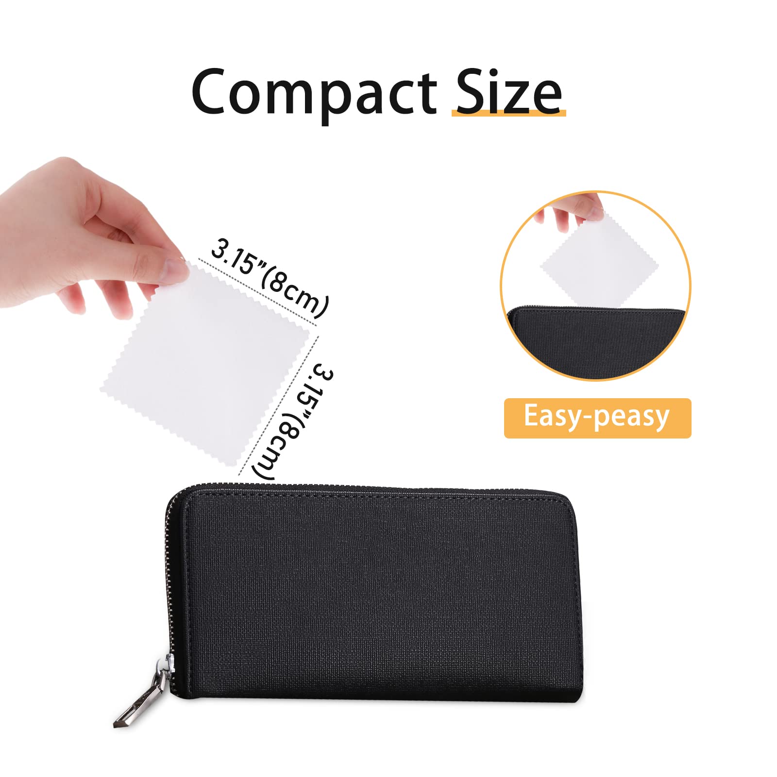 100pcs Jewelry Cleaning Cloth (100 Count)