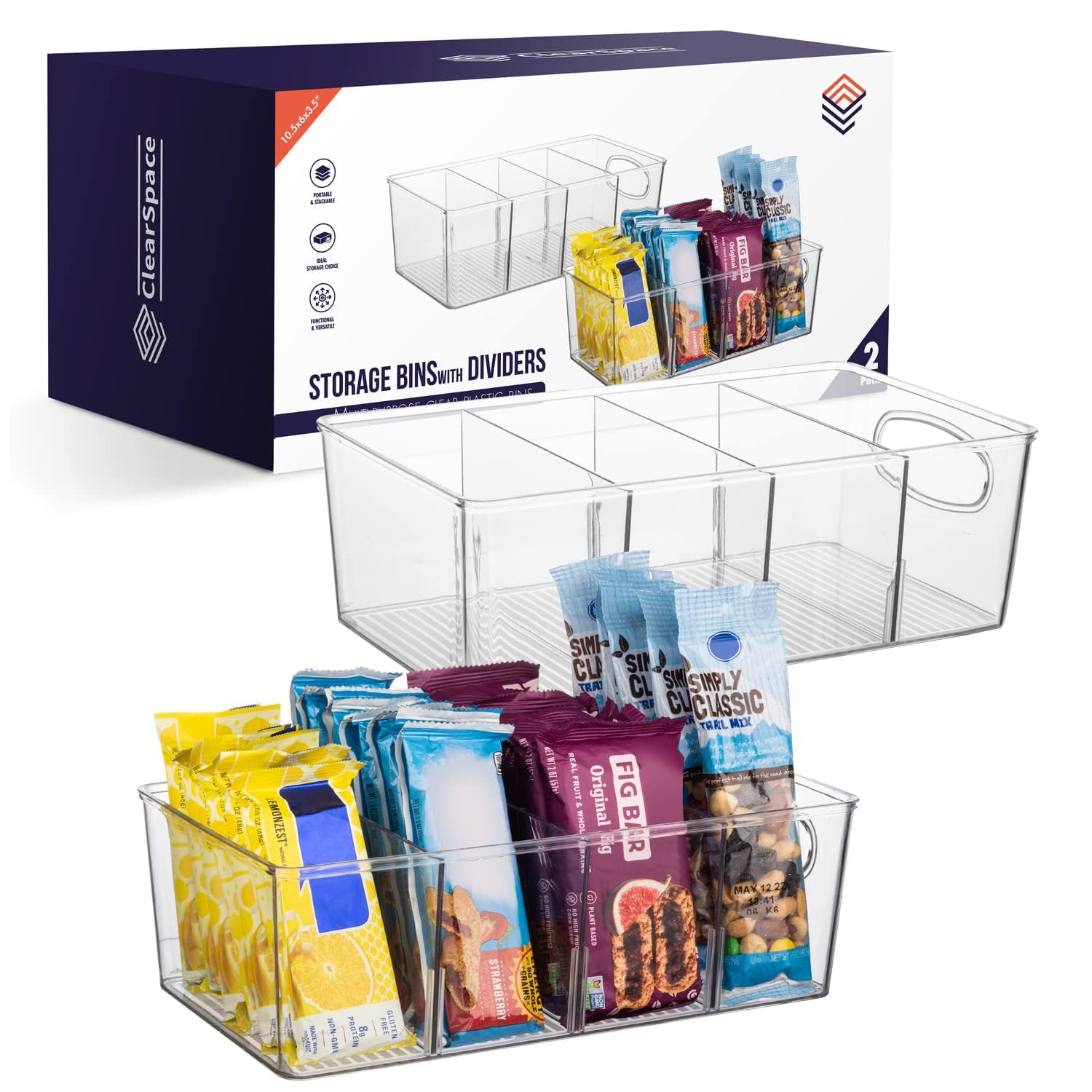 Pantry Organizers and Storage and Cabinet Organizer (2 Count)