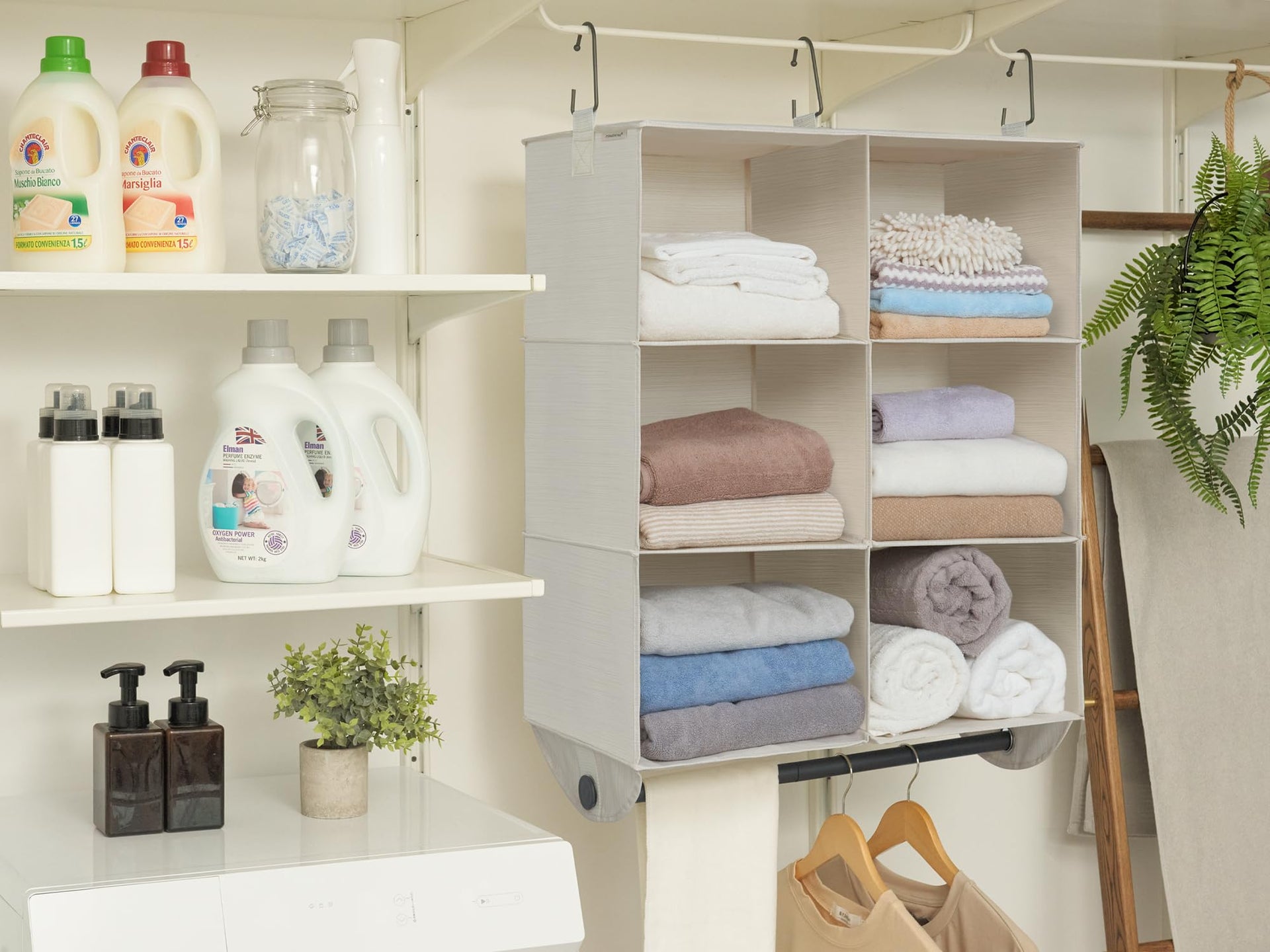 Hanging Closet Organizer with Rod