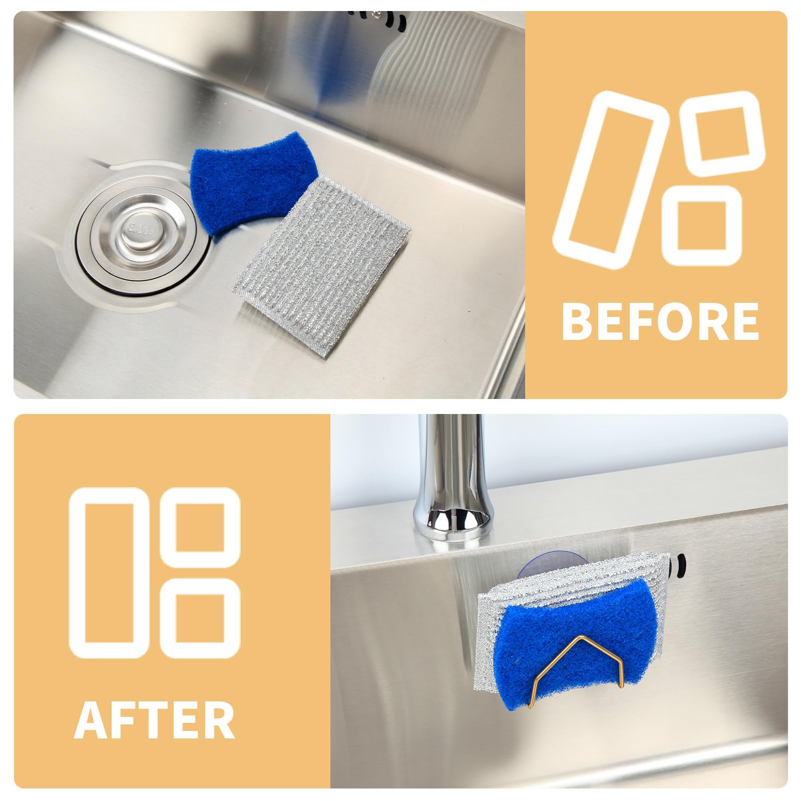 Sponge Holder for Kitchen Sink