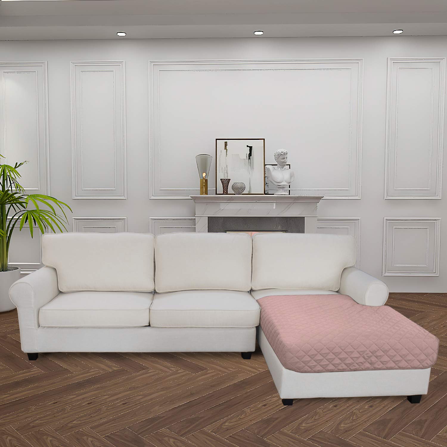 Sectional Couch Covers for Dogs L Shape Sofa Cover Reversible Sofa Slipcover Chaise Lounge Cover Furniture Protector Cover for Pets Dog Cat
