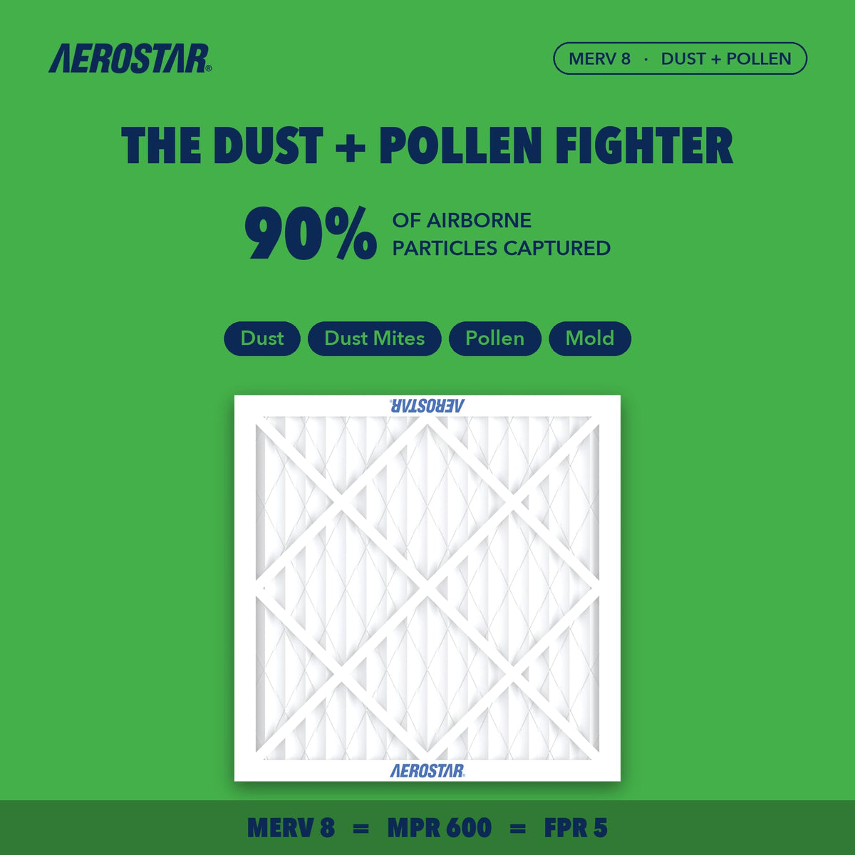 Air Filter 24x25x1 MERV 8 AC Filter (6 Count)