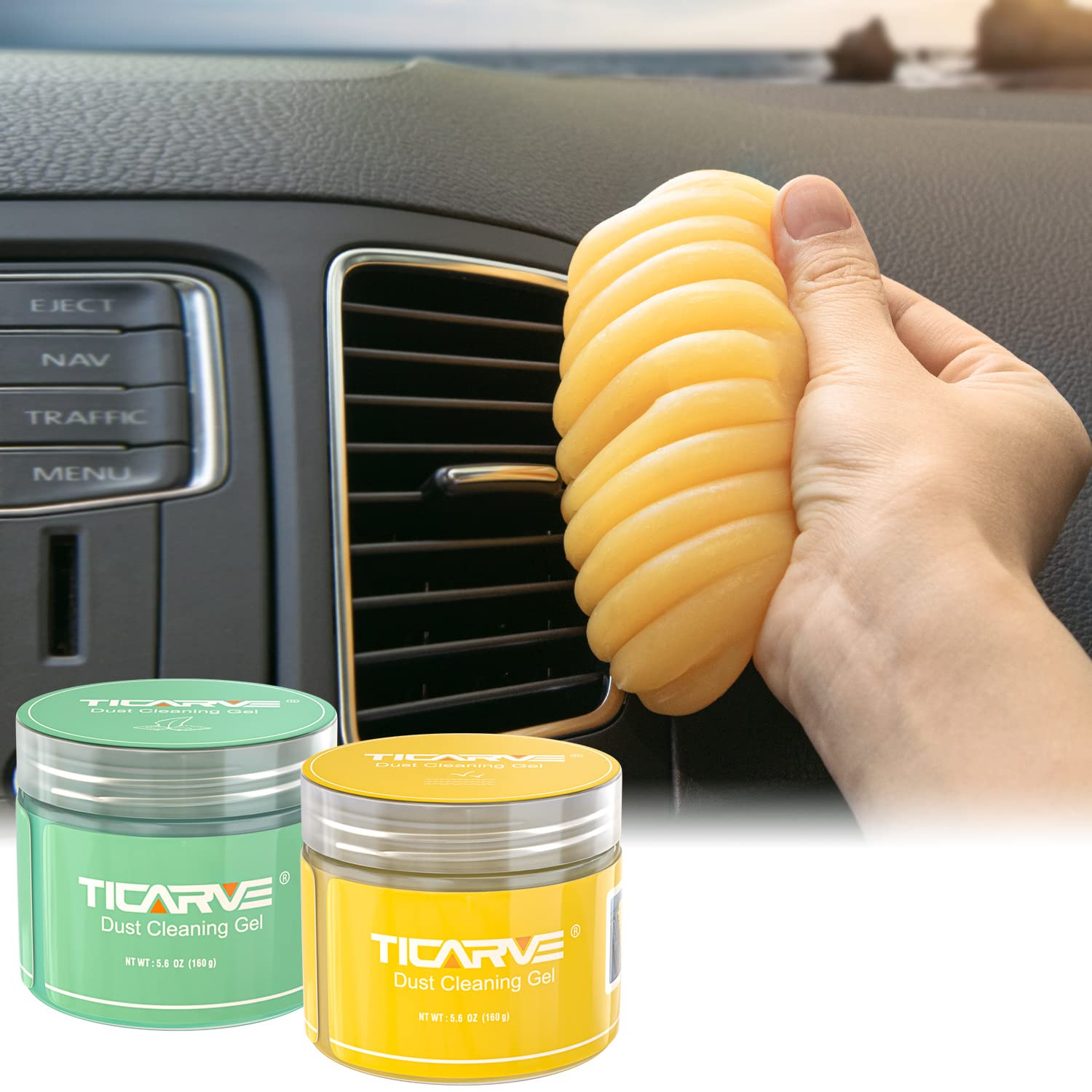 2pack Cleaning Gel for Car Putty Slime Car Accessories Cleaner Kit