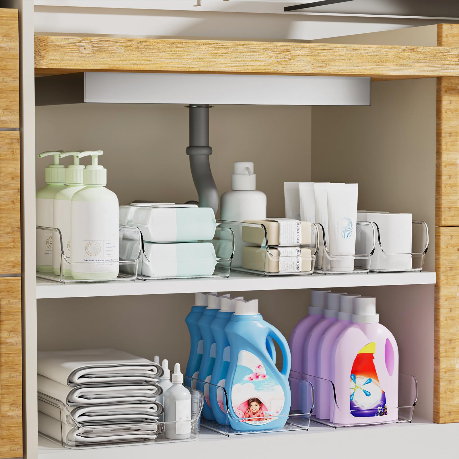 Clear Organizing Bins for Total Home Organization