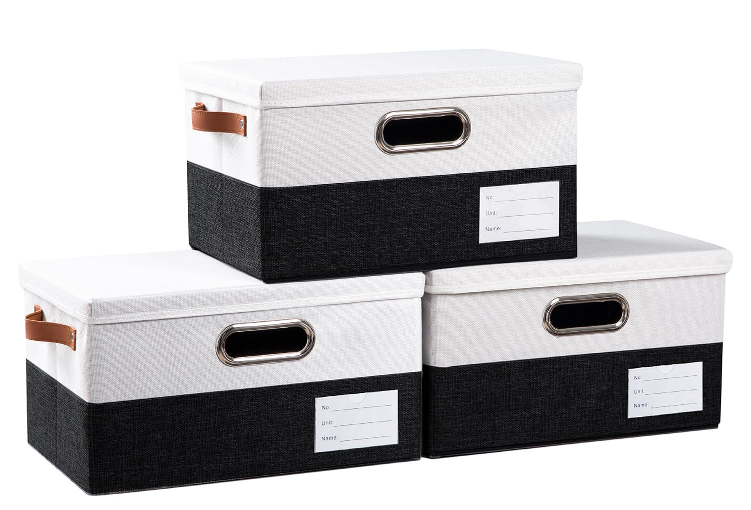 Storage Bins with Lids [3 (3 Count)