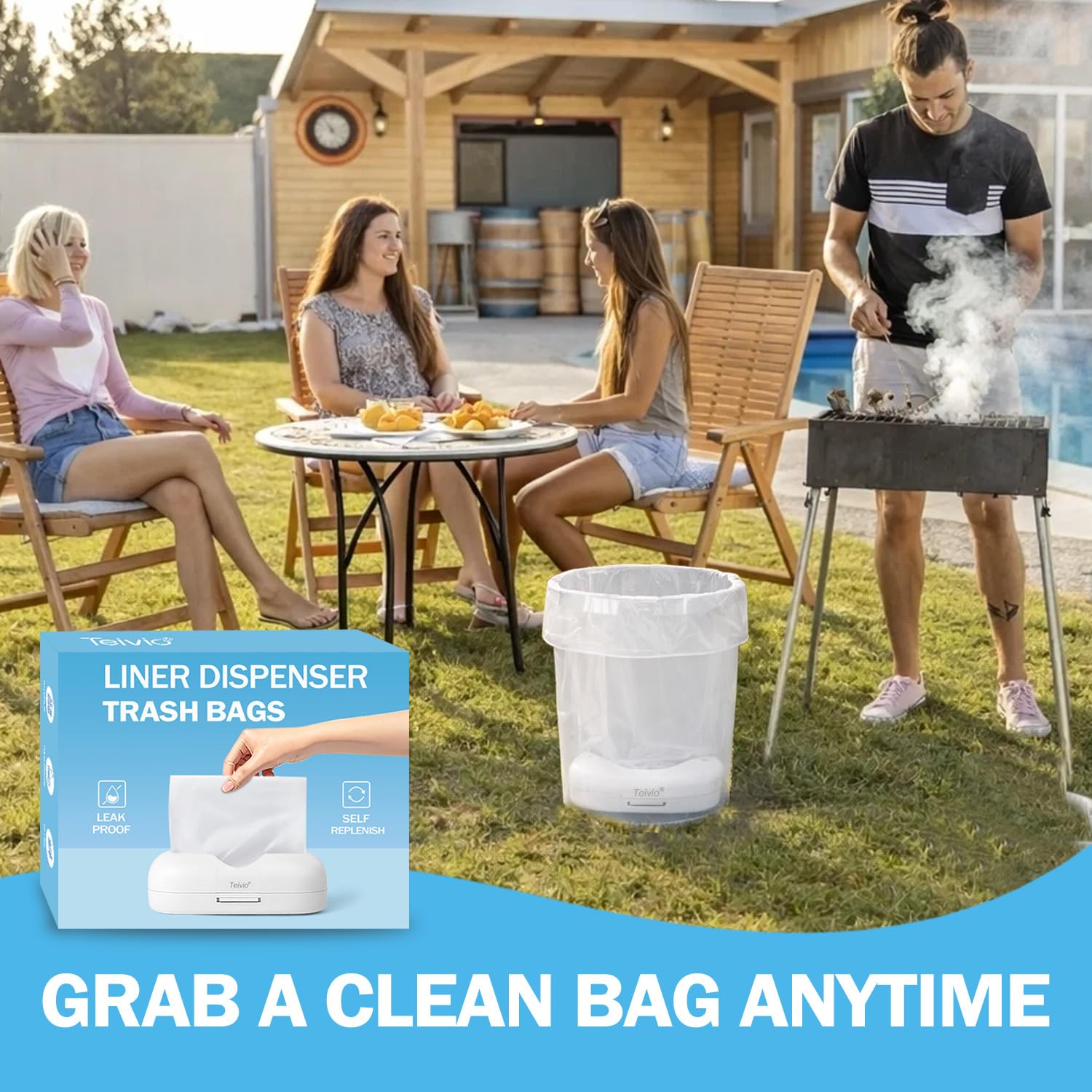 4 Gallon Trash Bags with In (150 Count)