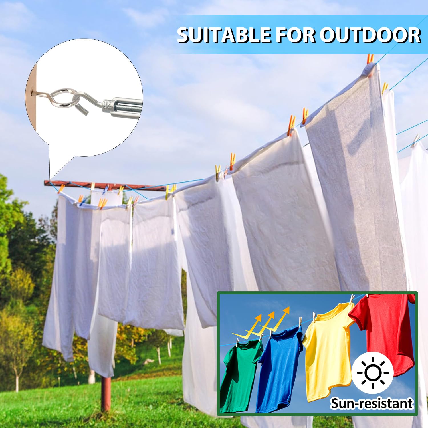 1 8" Clothesline Wire Kit