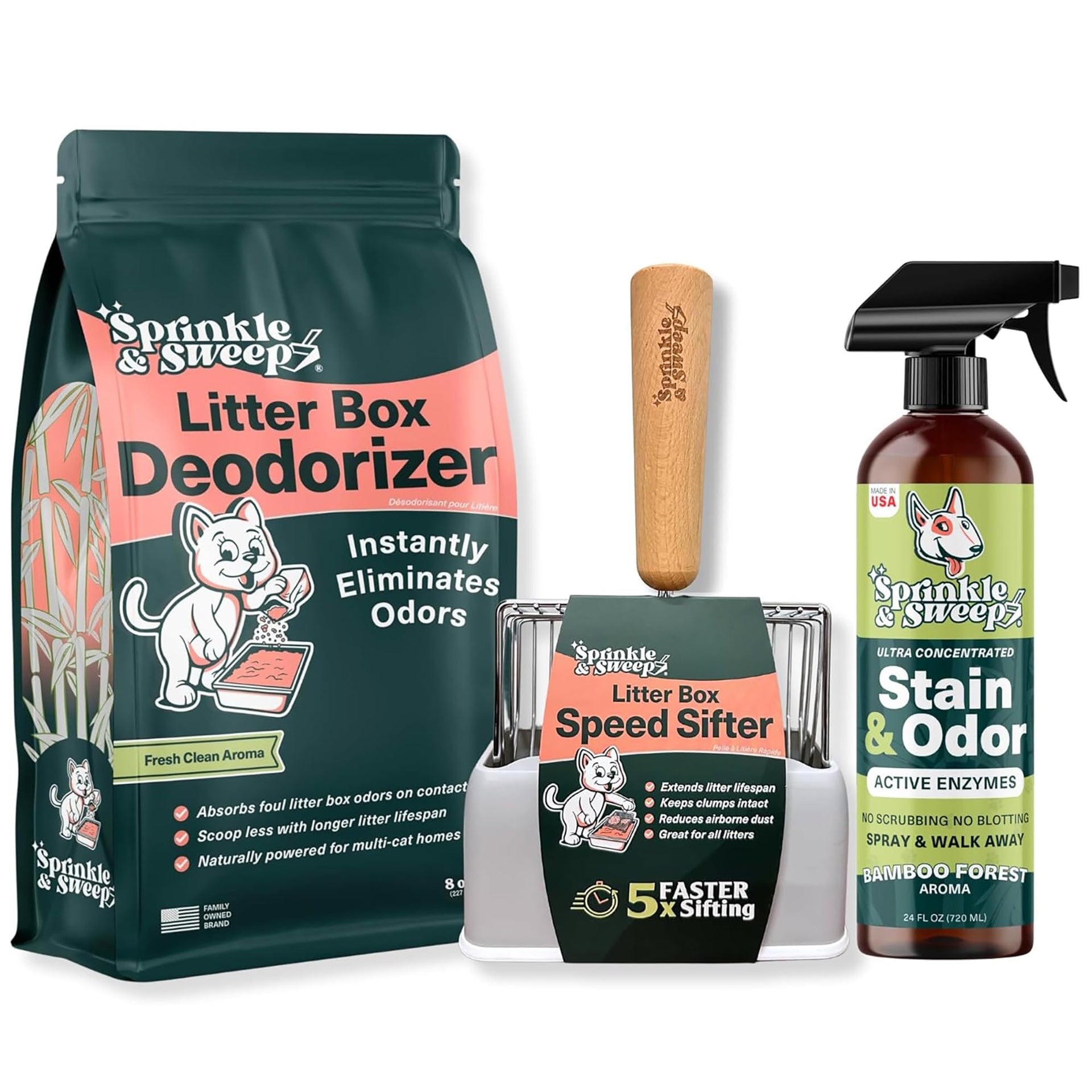 Litter Box Deodorizer Bundle