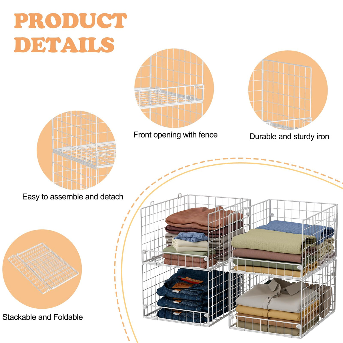 Stackable Closet Organizers and Storage