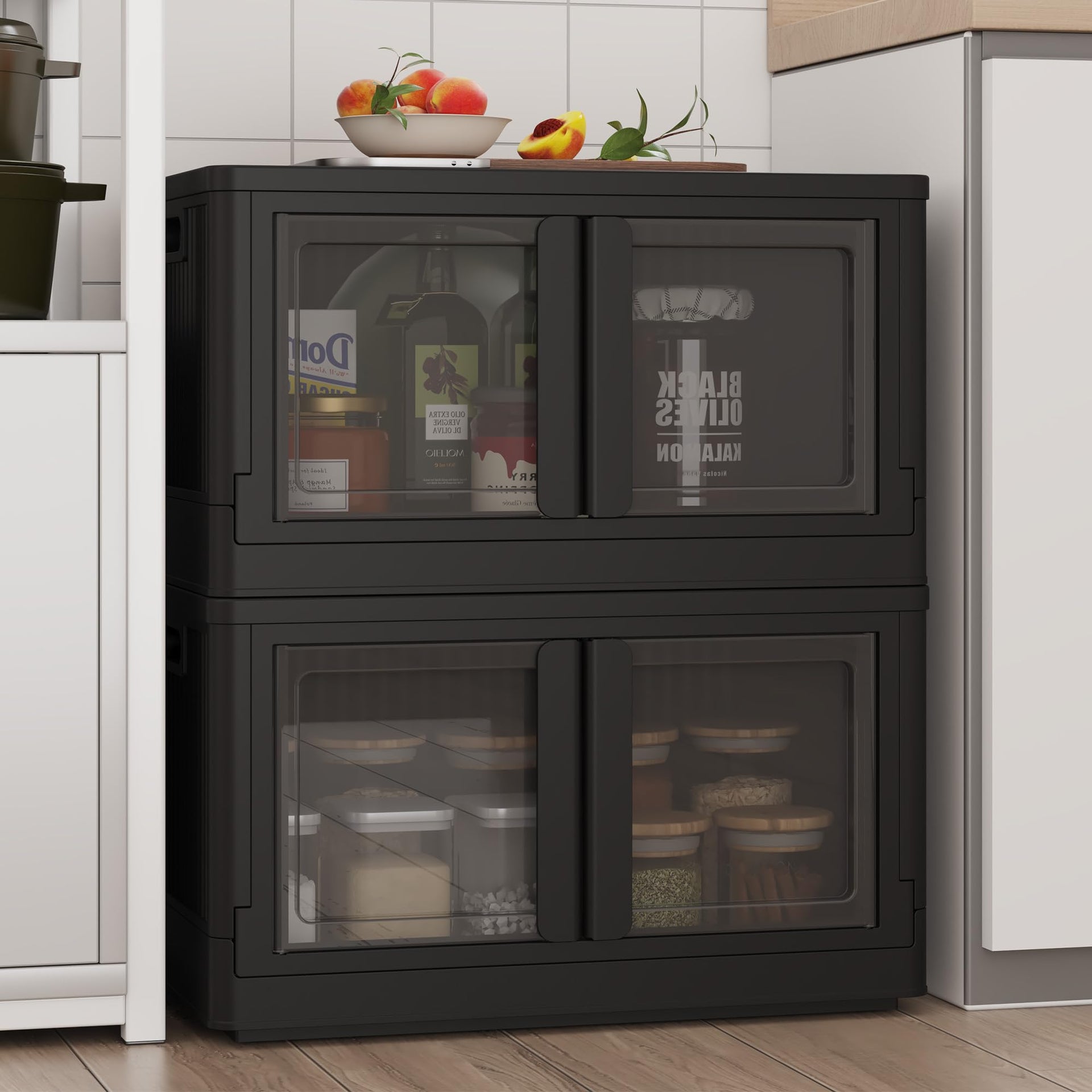 152 QT Stackable Plastic Storage Bins With Lids (2 Count)