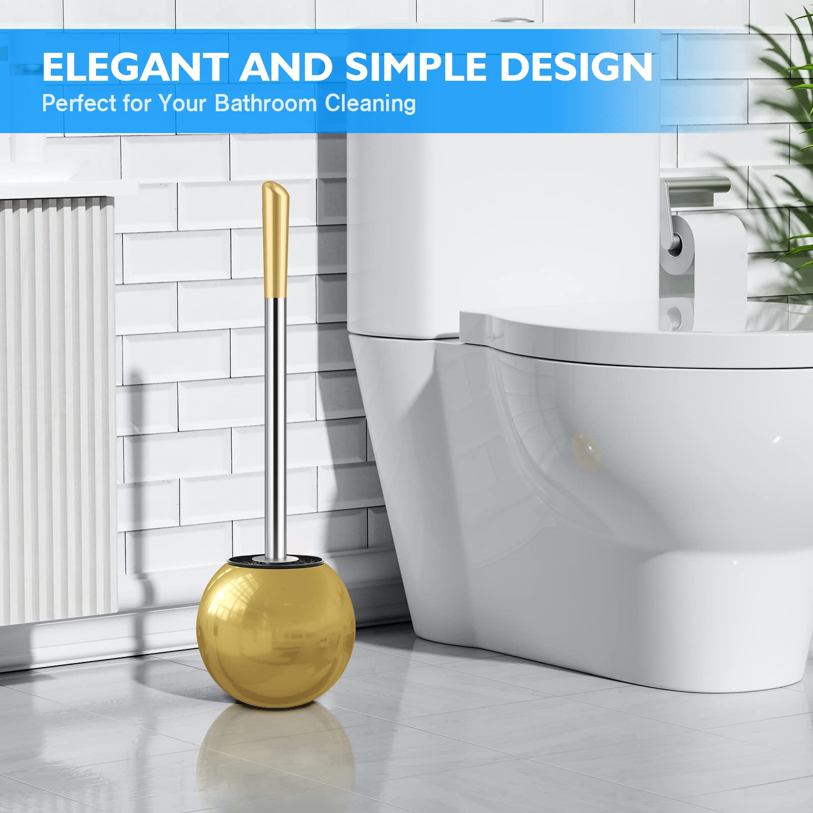 Toilet Brush and Holder 2 Pack (2 Count)